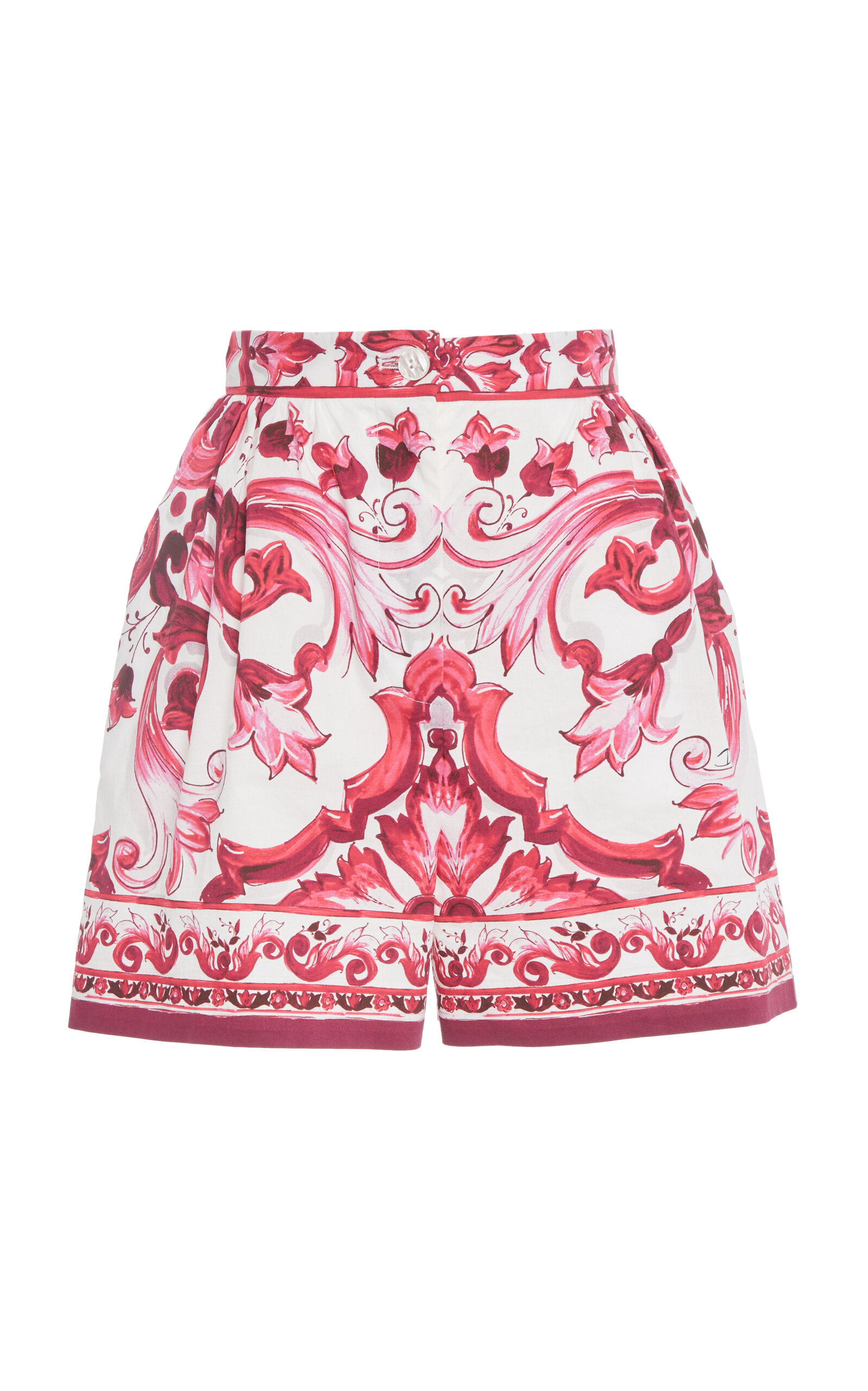 Dolce & Gabbana Women's High-Rise Silk Shorts