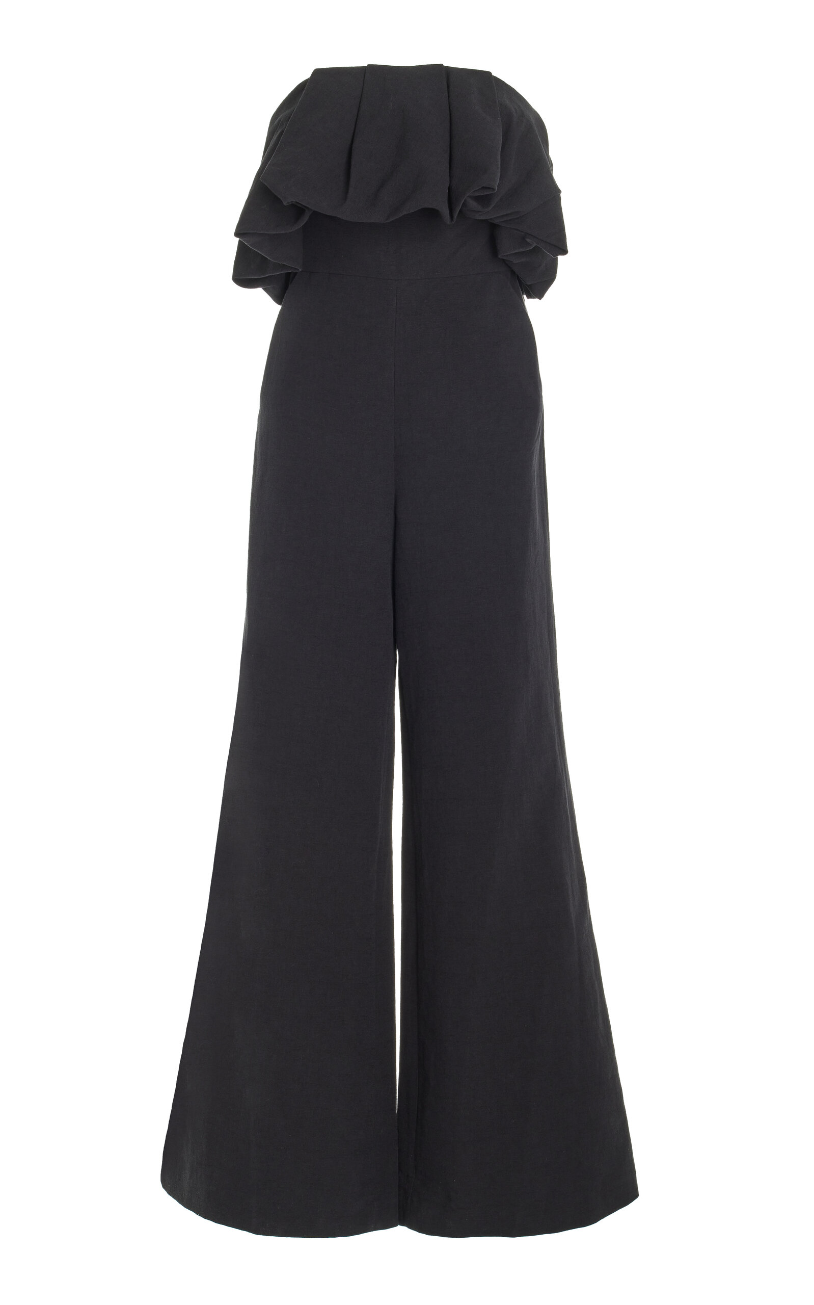 Simkhai Puff Detail Jumpsuit In Black