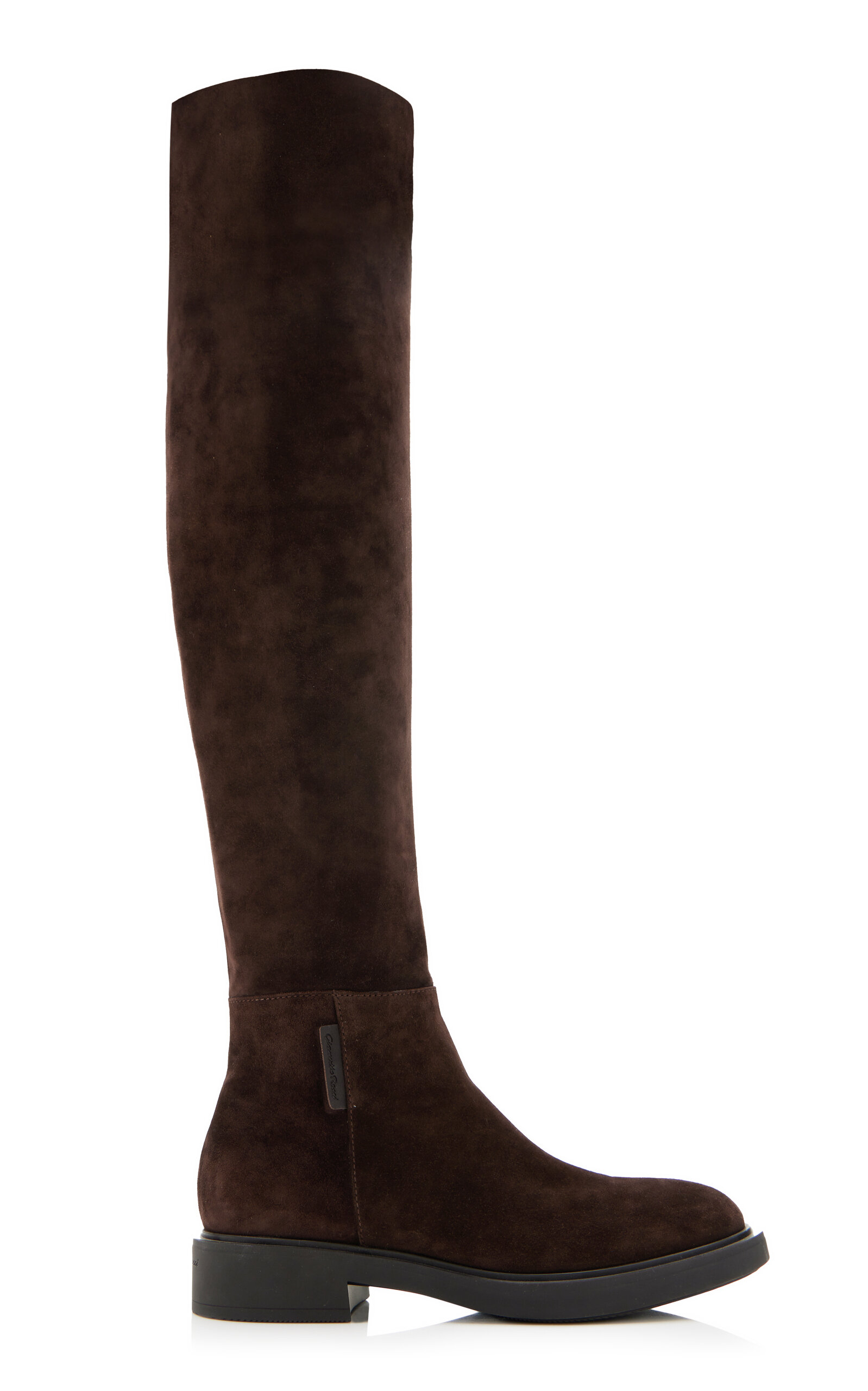 Gianvito Rossi Lexington Suede Over-the-knee Boots In Brown