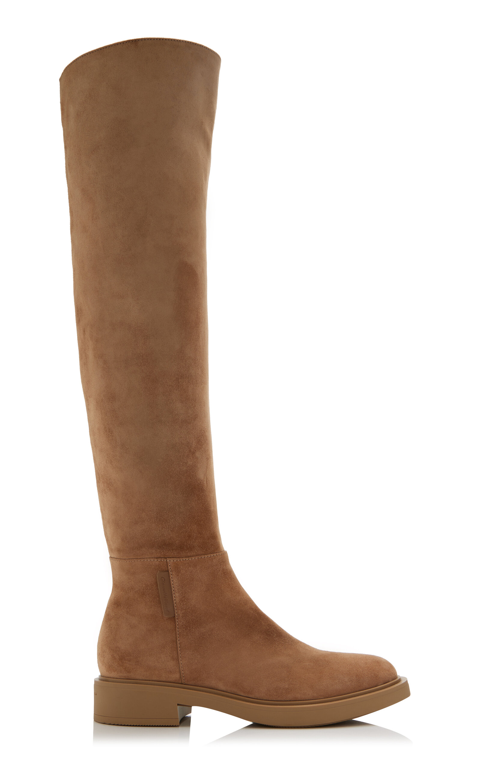 Gianvito Rossi Lexington Suede Over-The-Knee Boots - Tan