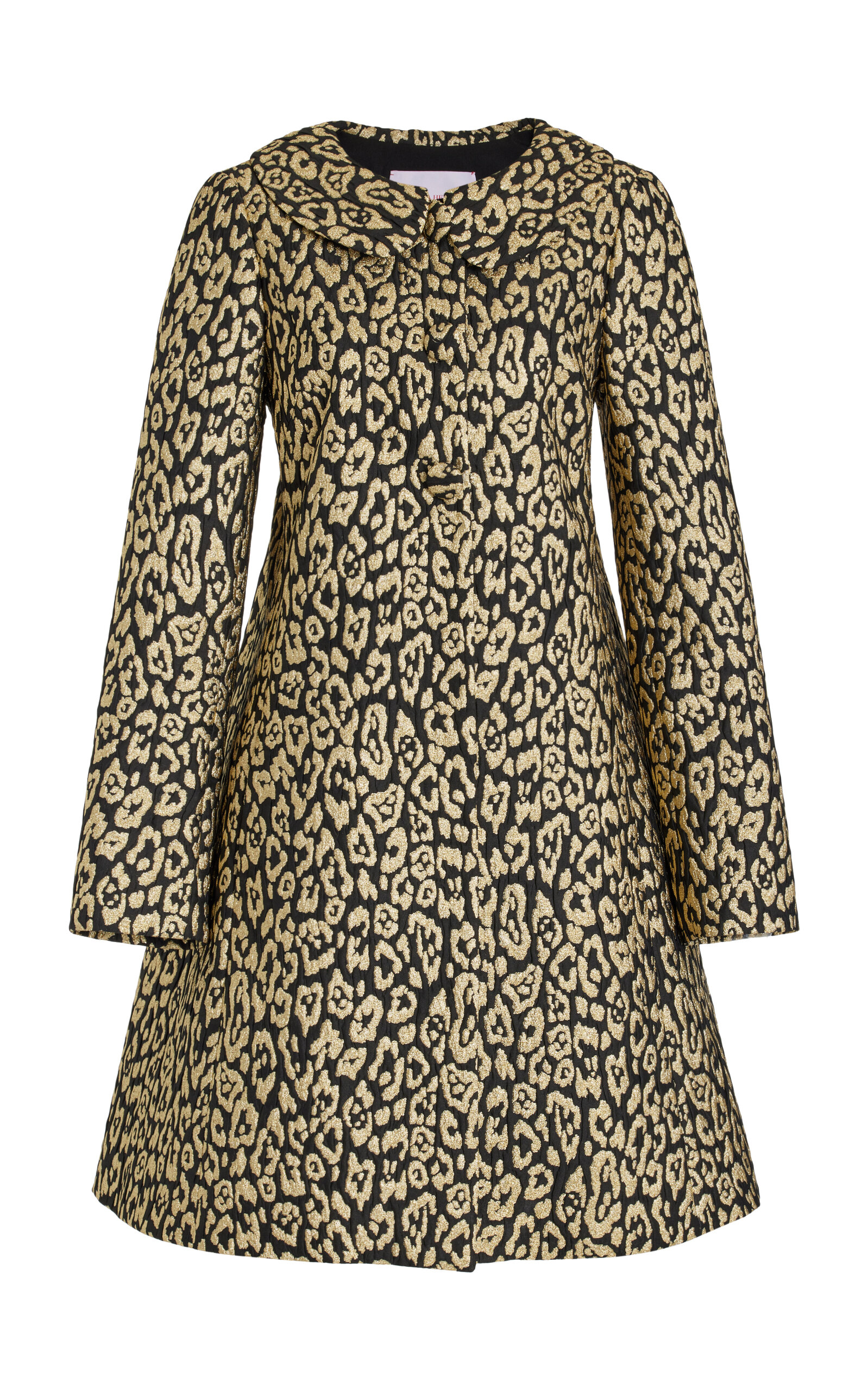 Carolina Herrera - Leopard Lurex Jacquard Coat - Animal - US 8 - Moda Operandi