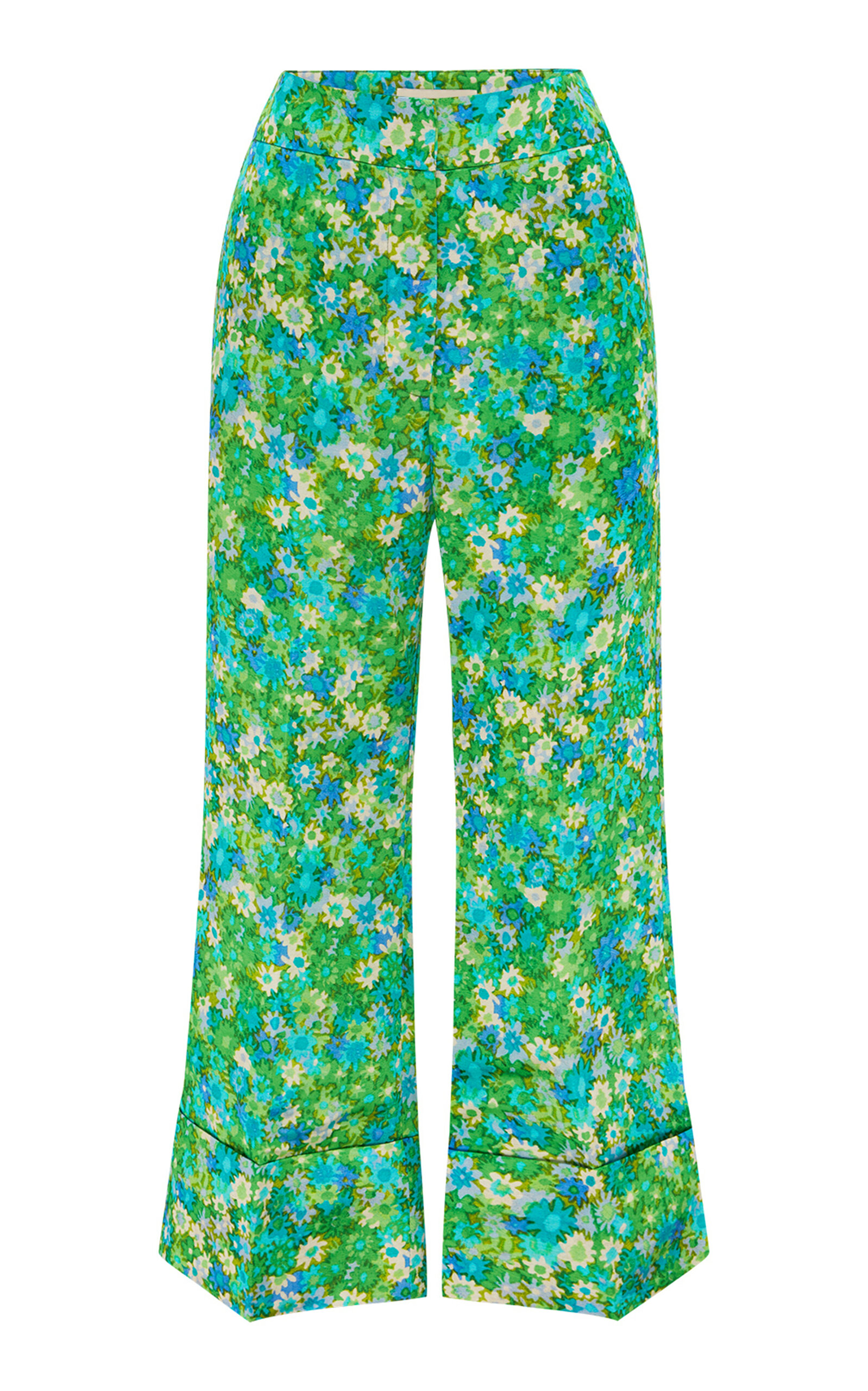 Alemais Women's Cassandra Floral Linen-blend Pants | ModeSens