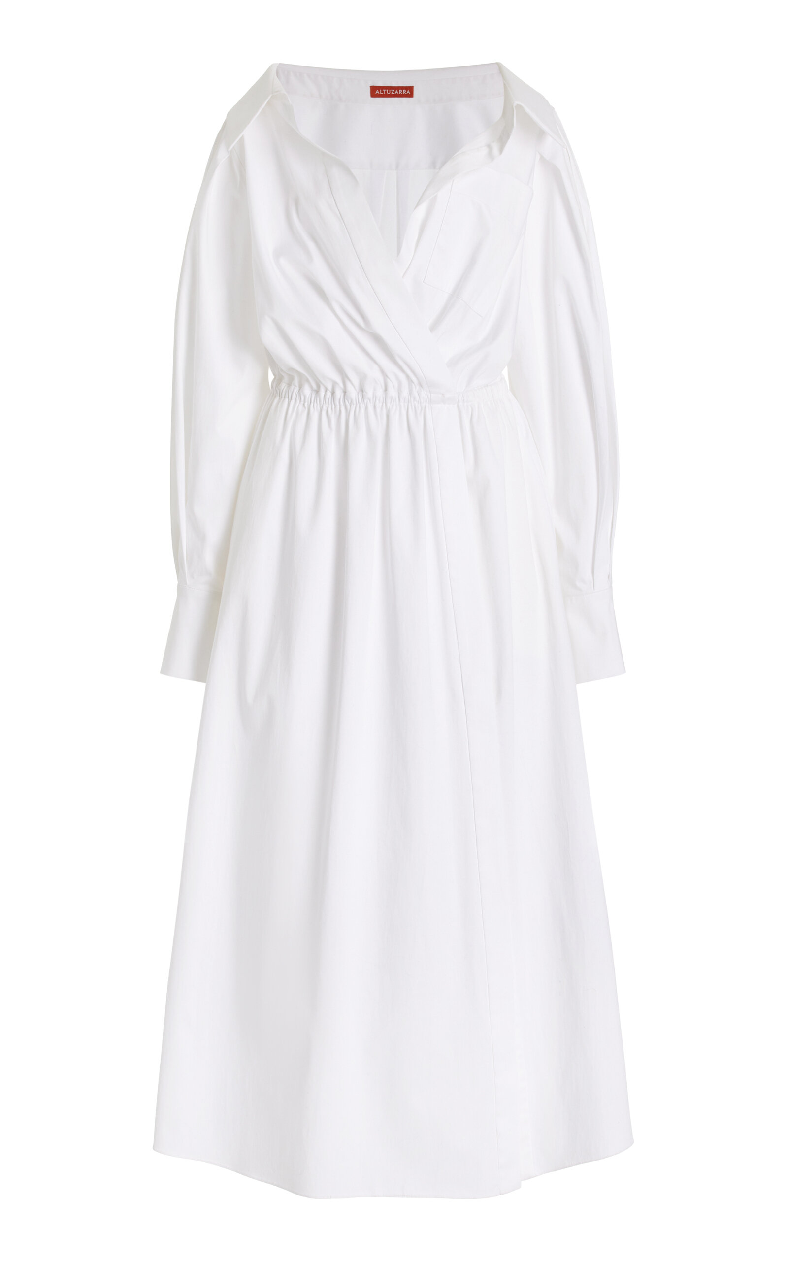 Altuzarra Lyddy Cotton-blend Dress In White
