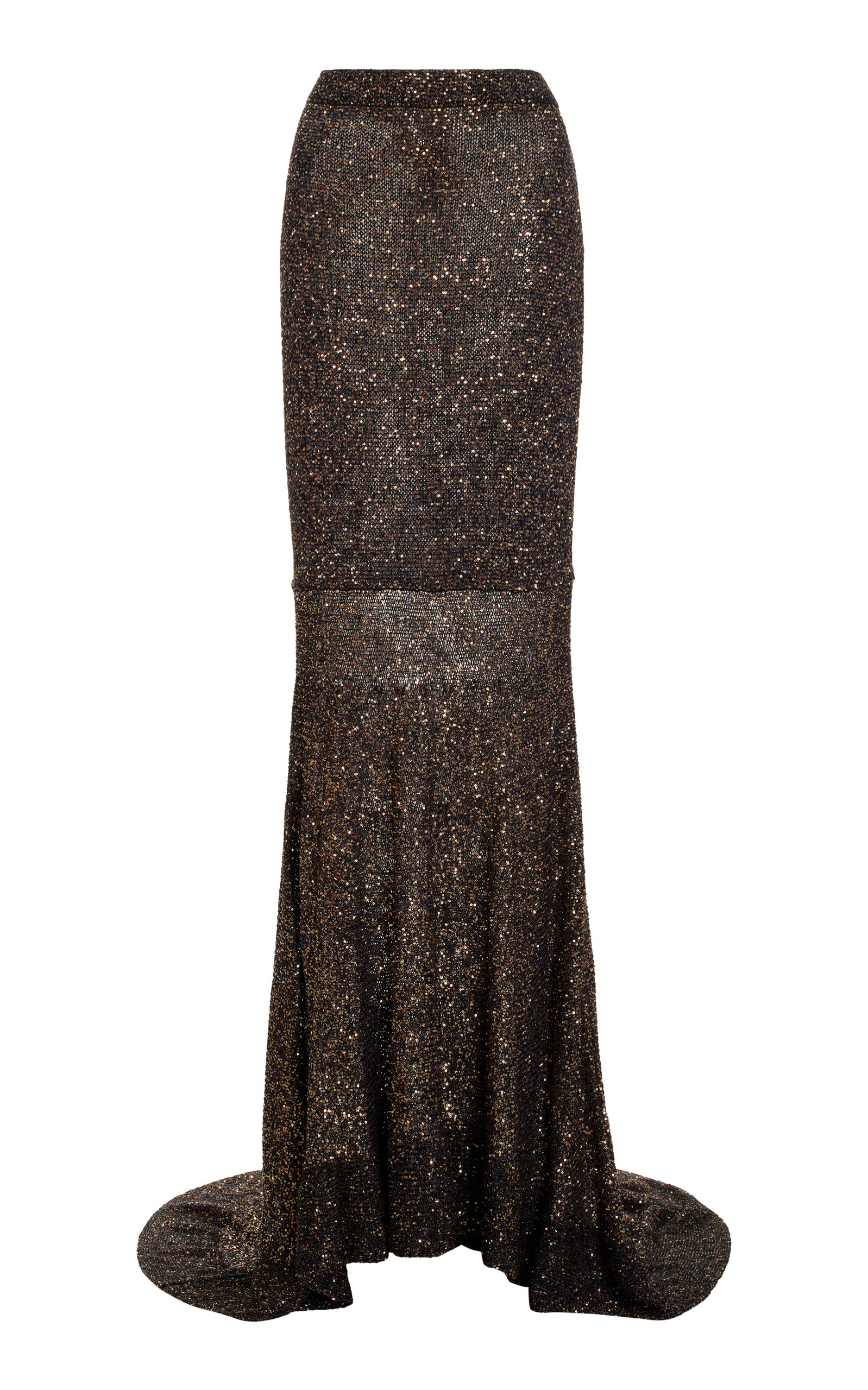Altuzarra - Kasou Sequined Knit Maxi Skirt - Black - S - Moda Operandi