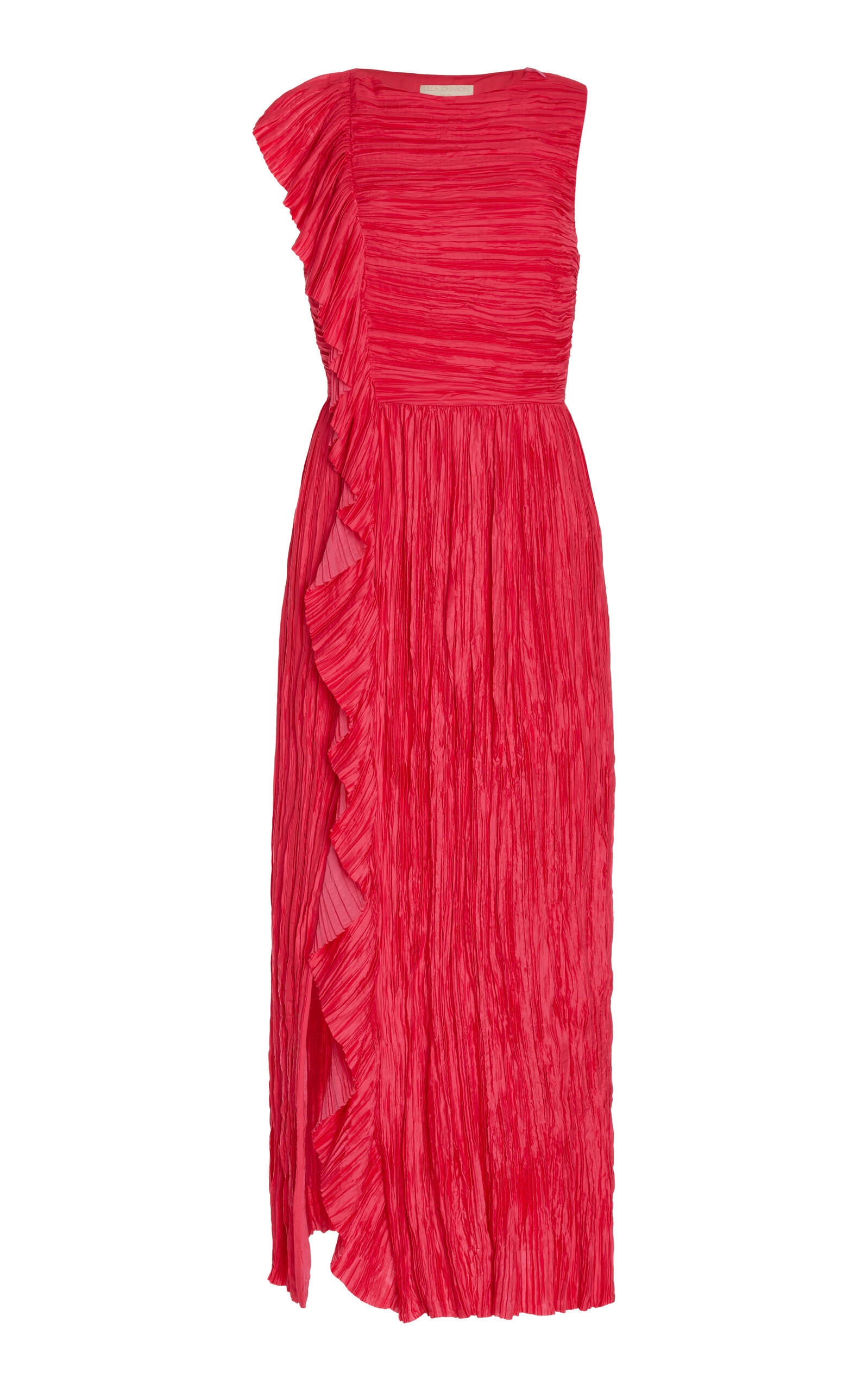 Shop Ulla Johnson Circe Ruffled Maxi Dress In Pink