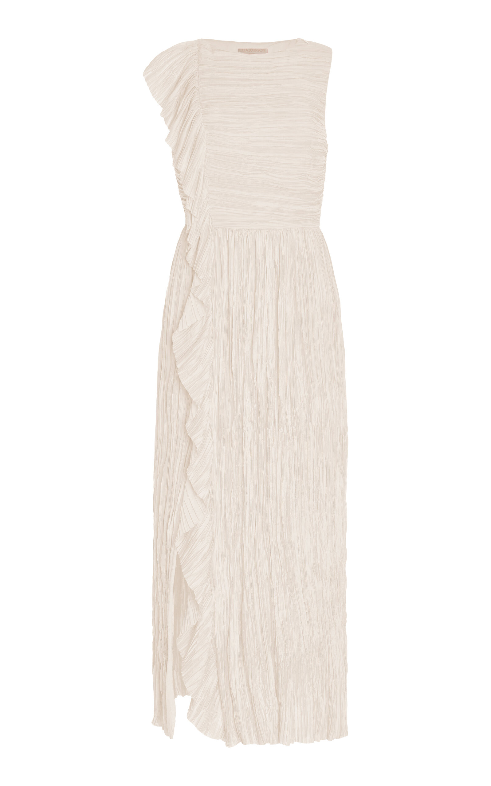 Ulla Johnson Circe Ruffled Maxi Dress In White