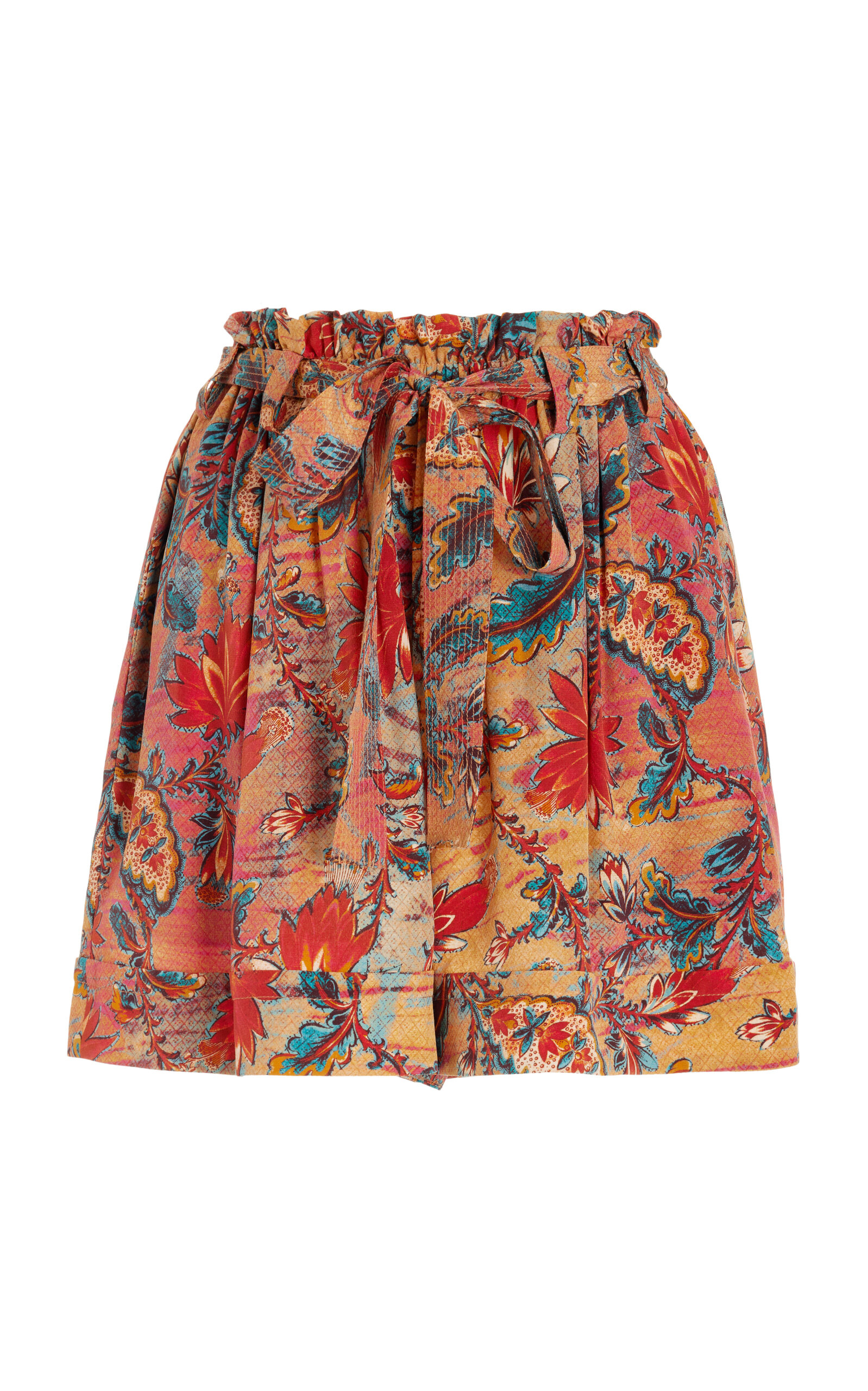 Ulla Johnson Leica Silk Mini Shorts In Floral