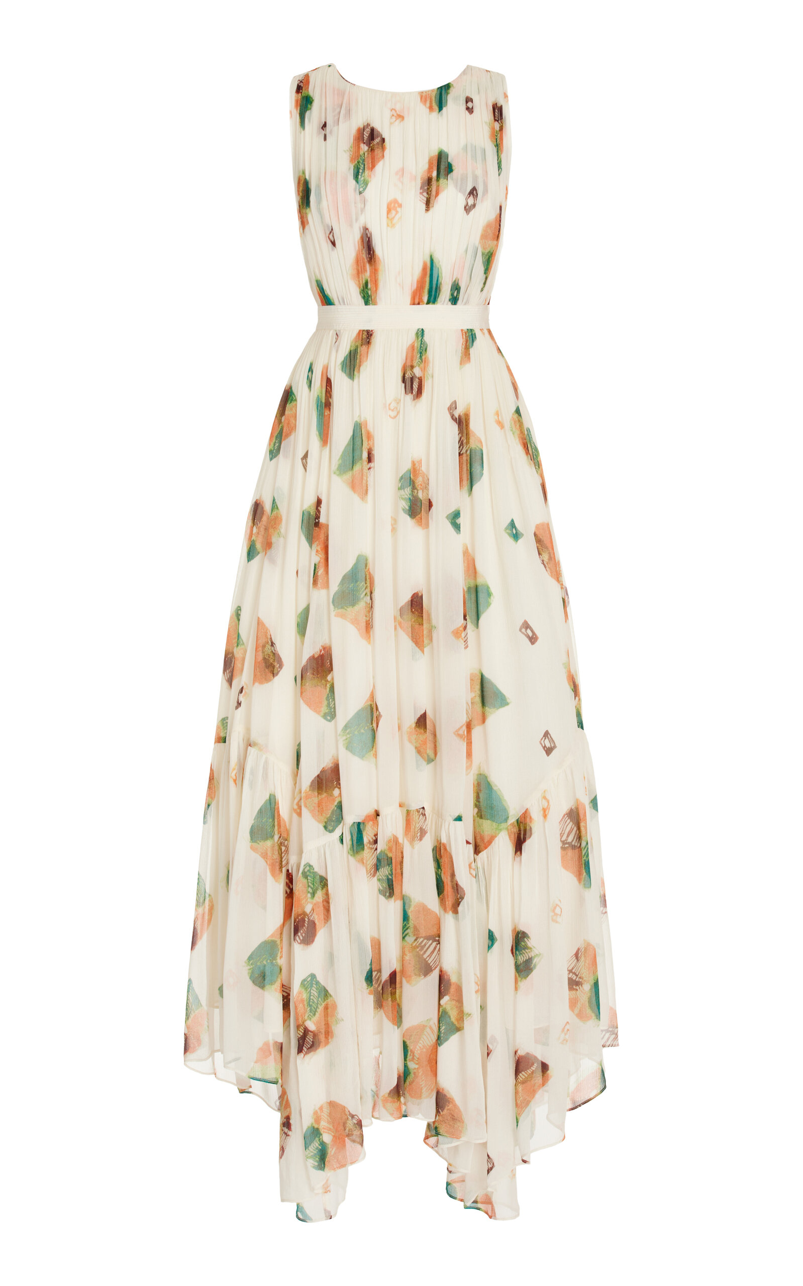 Ulla Johnson Sarai Printed Silk Maxi Dress In Multi