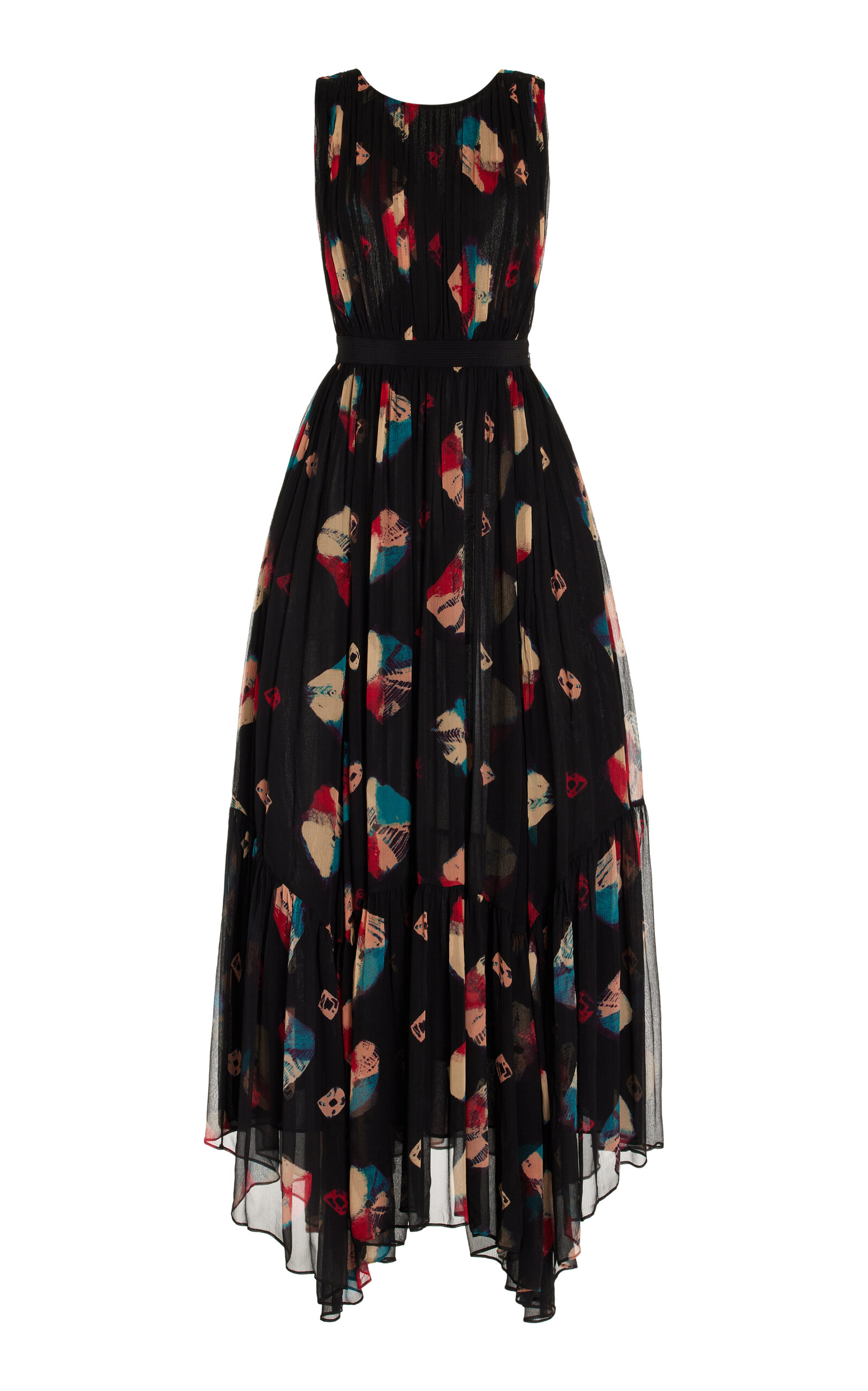 Ulla Johnson Women's Sarai Printed Silk Maxi Dress In Black