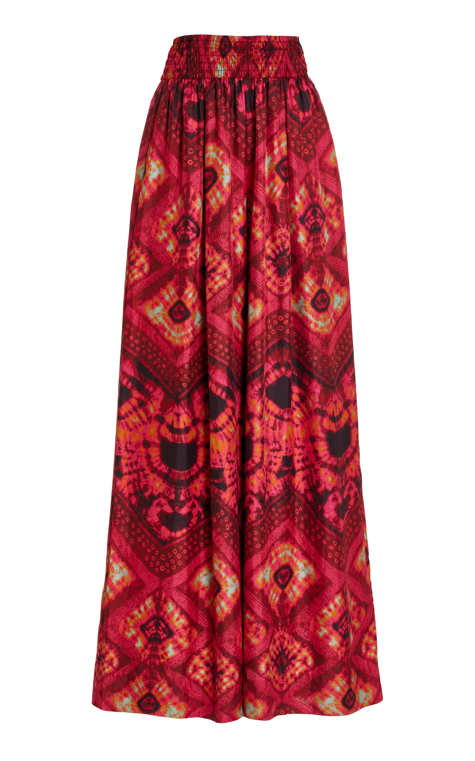 Clemence Silk Wide-Leg Pants