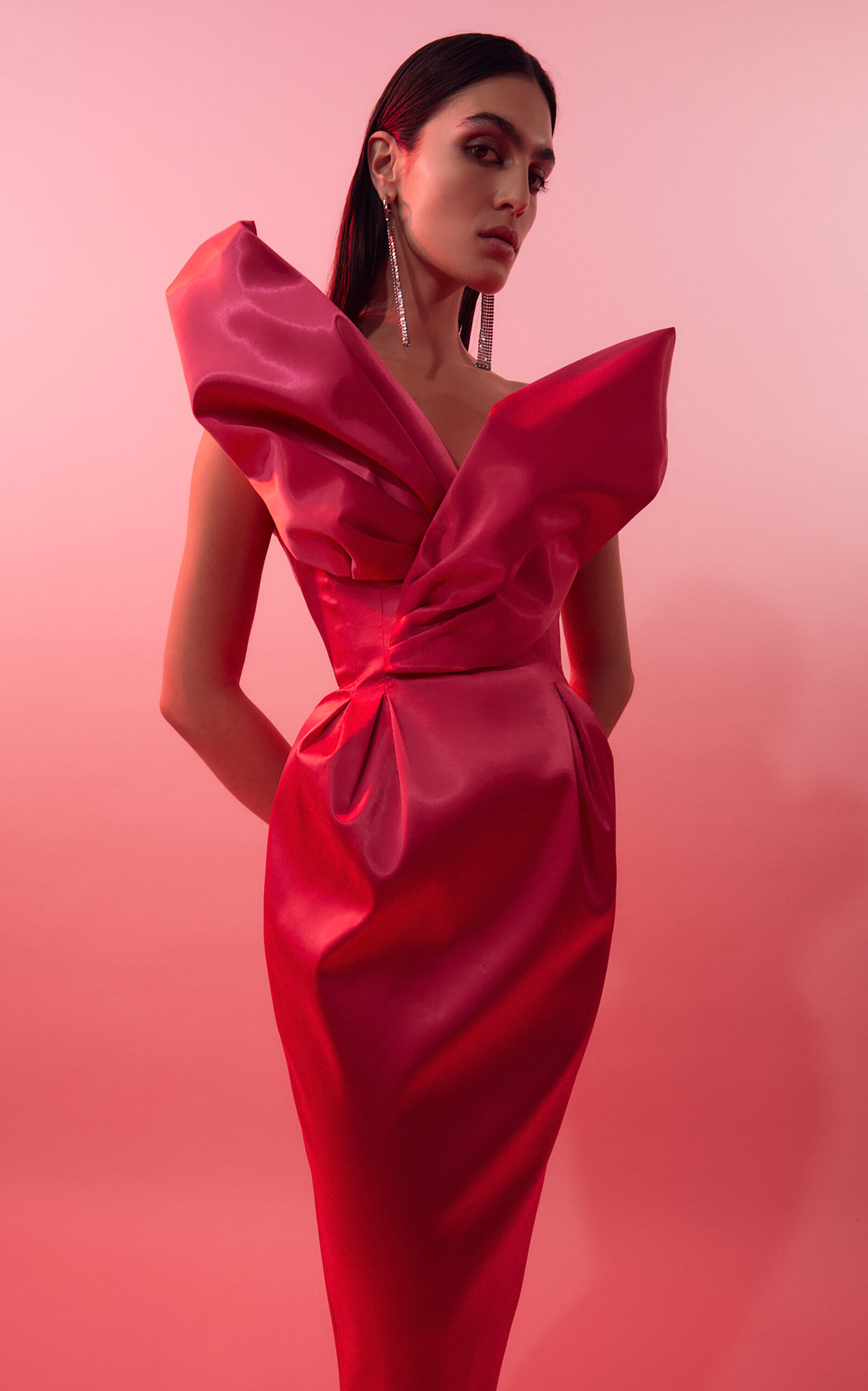 snake satin dress Flora open-back snake-print satin gown - animal print