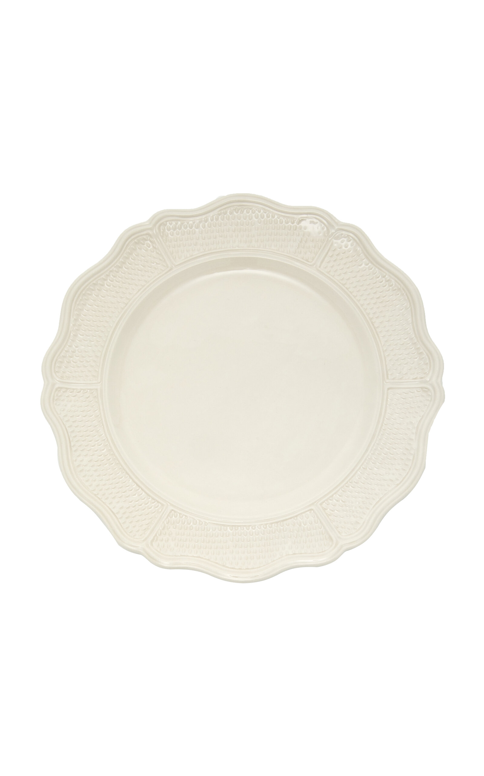 Moda Domus Doots Creamware Charger Plate In White