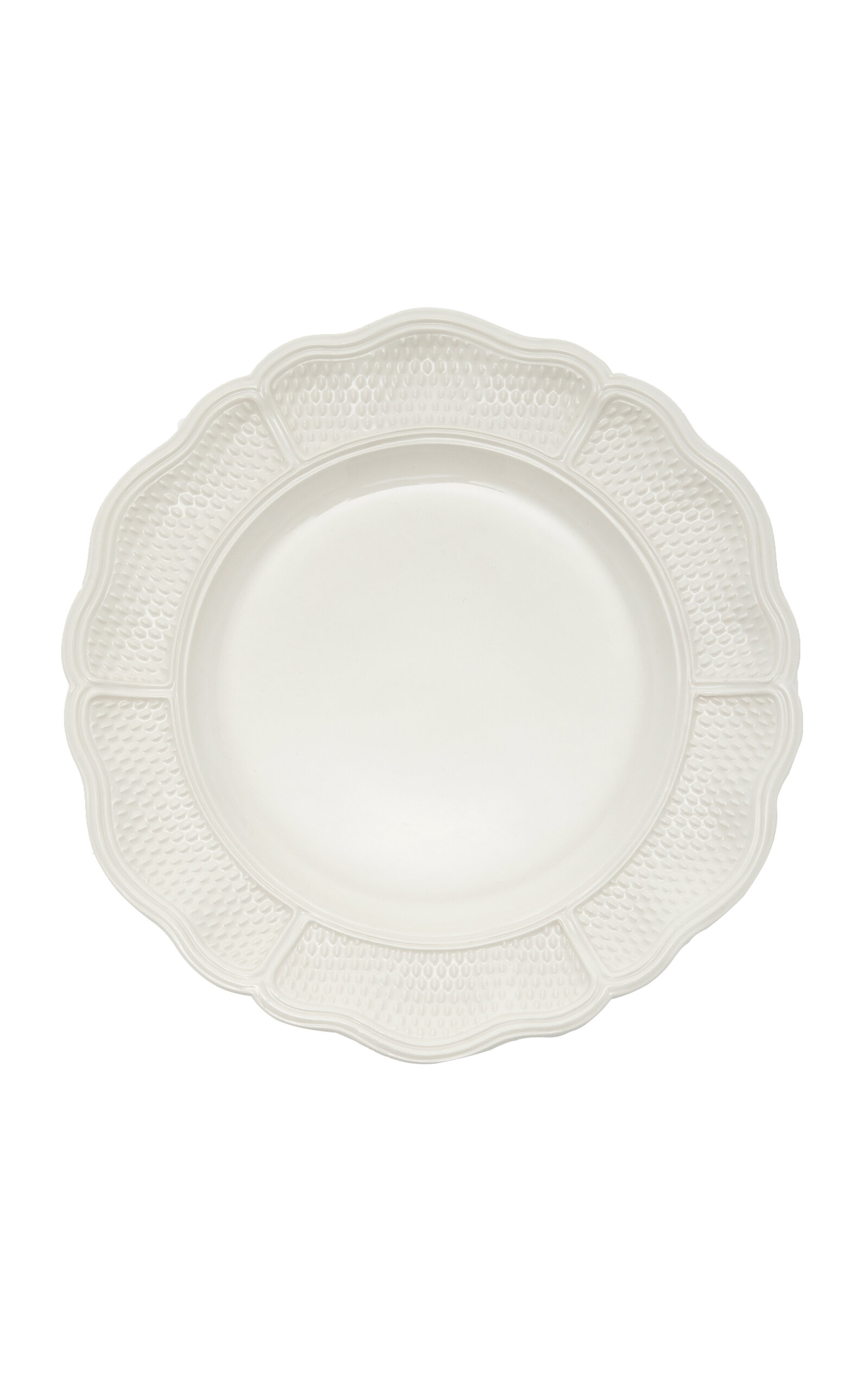 Moda Domus Doots Creamware Dinner Plate In White