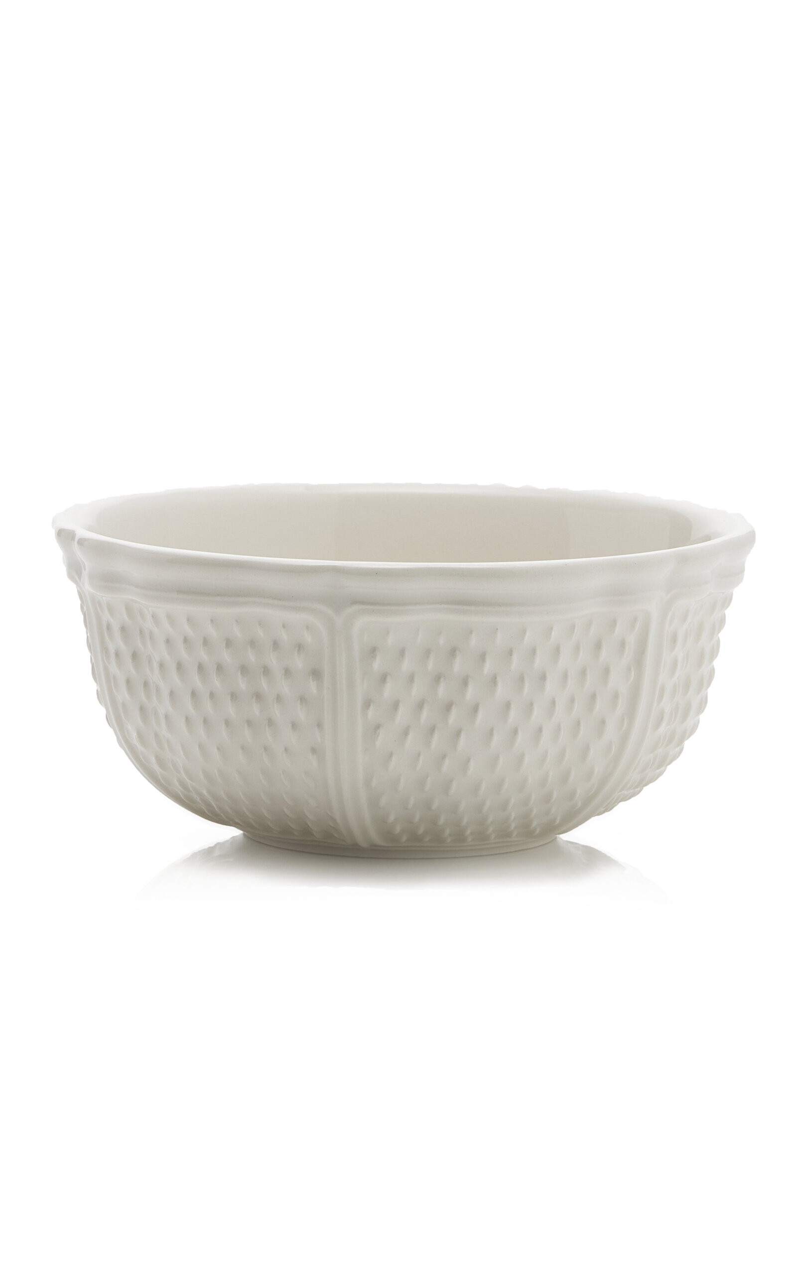 Moda Domus Dots Creamware Consommé Bowl In White