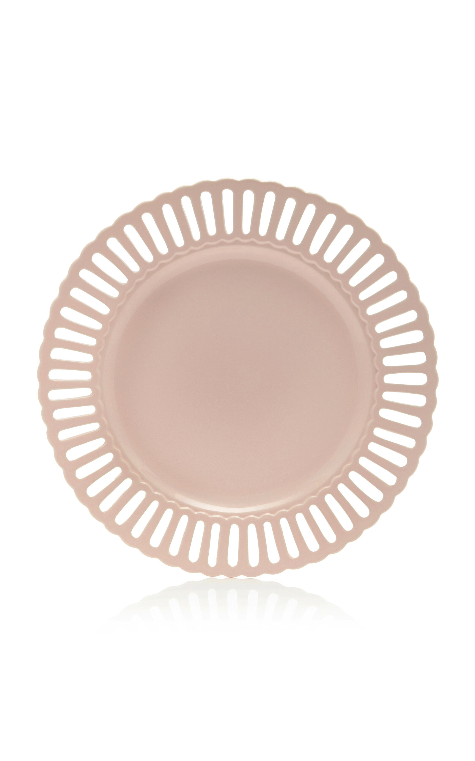 Shop Moda Domus Balconata Creamware Charger Plate In Pink