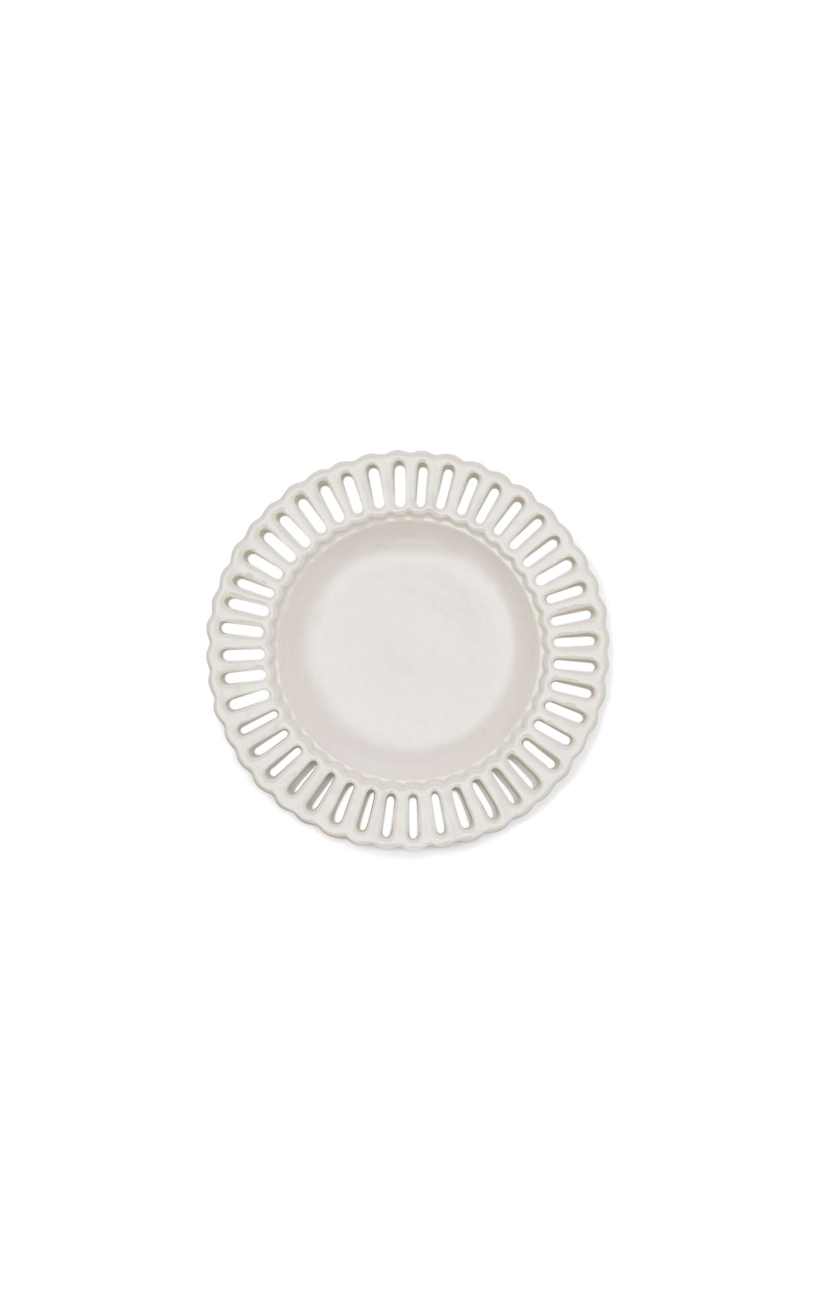 Moda Domus Balconata Creamware Dessert Plate - White