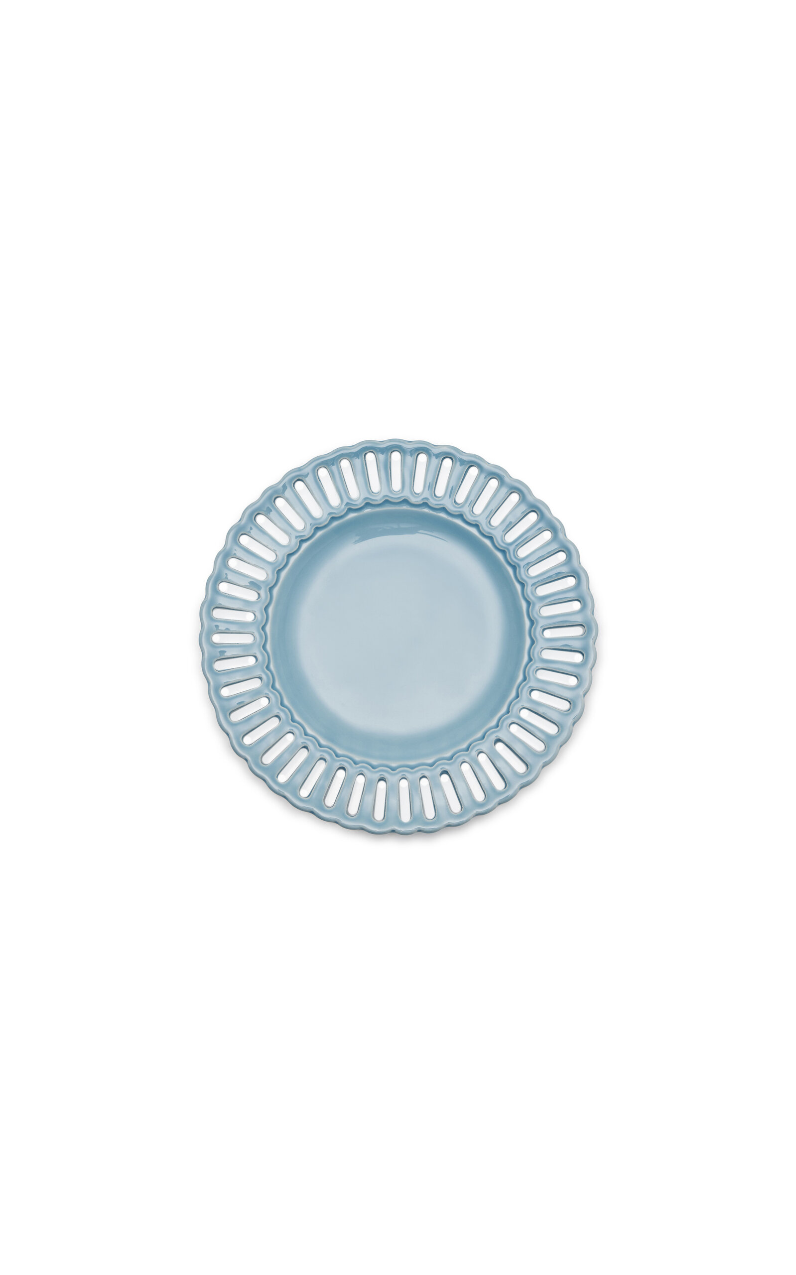 Moda Domus Balconata Creamware Dessert Plate - Blue