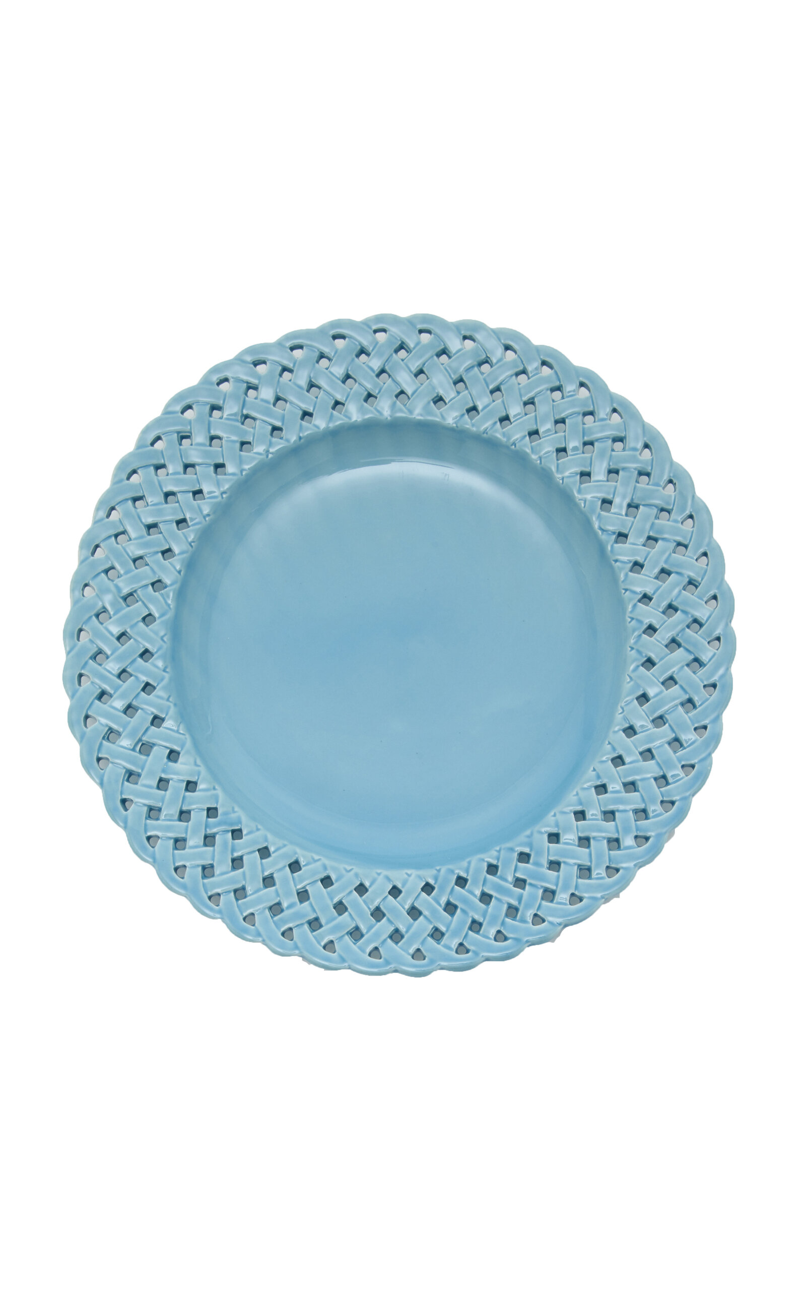 Moda Domus Hopenwork Creamware Dinner Plate In Blue