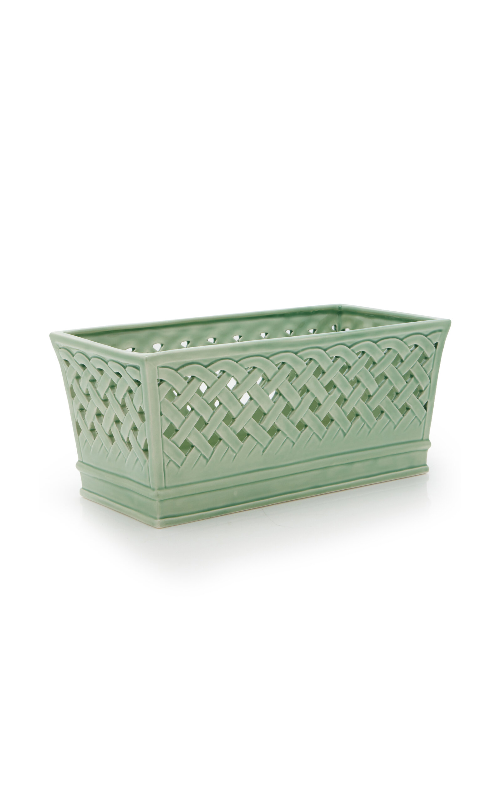 Moda Domus Hopenwork Creamware Centrepiece In Green