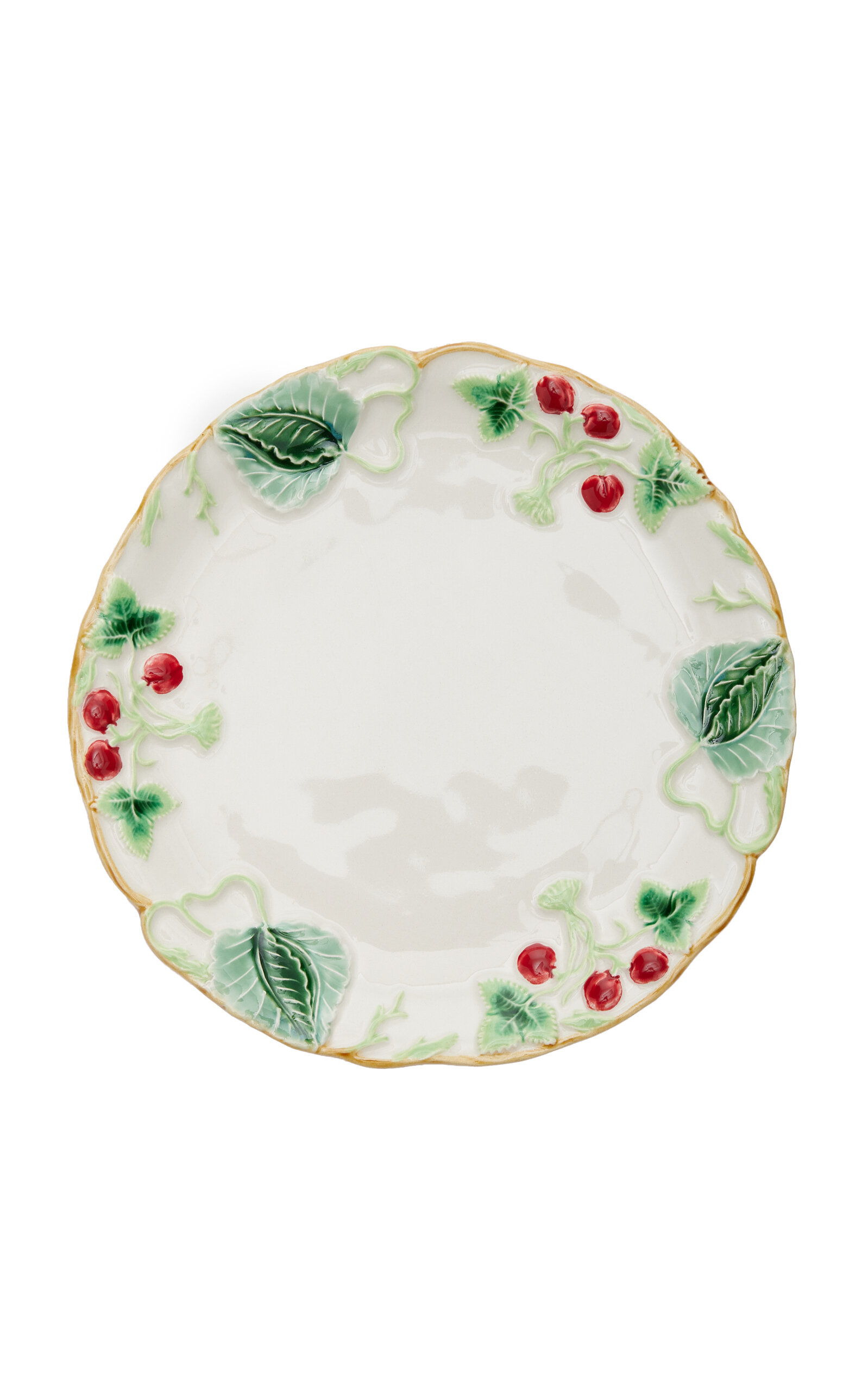 Moda Domus Cherry Ceramic Dessert Plate In Multi