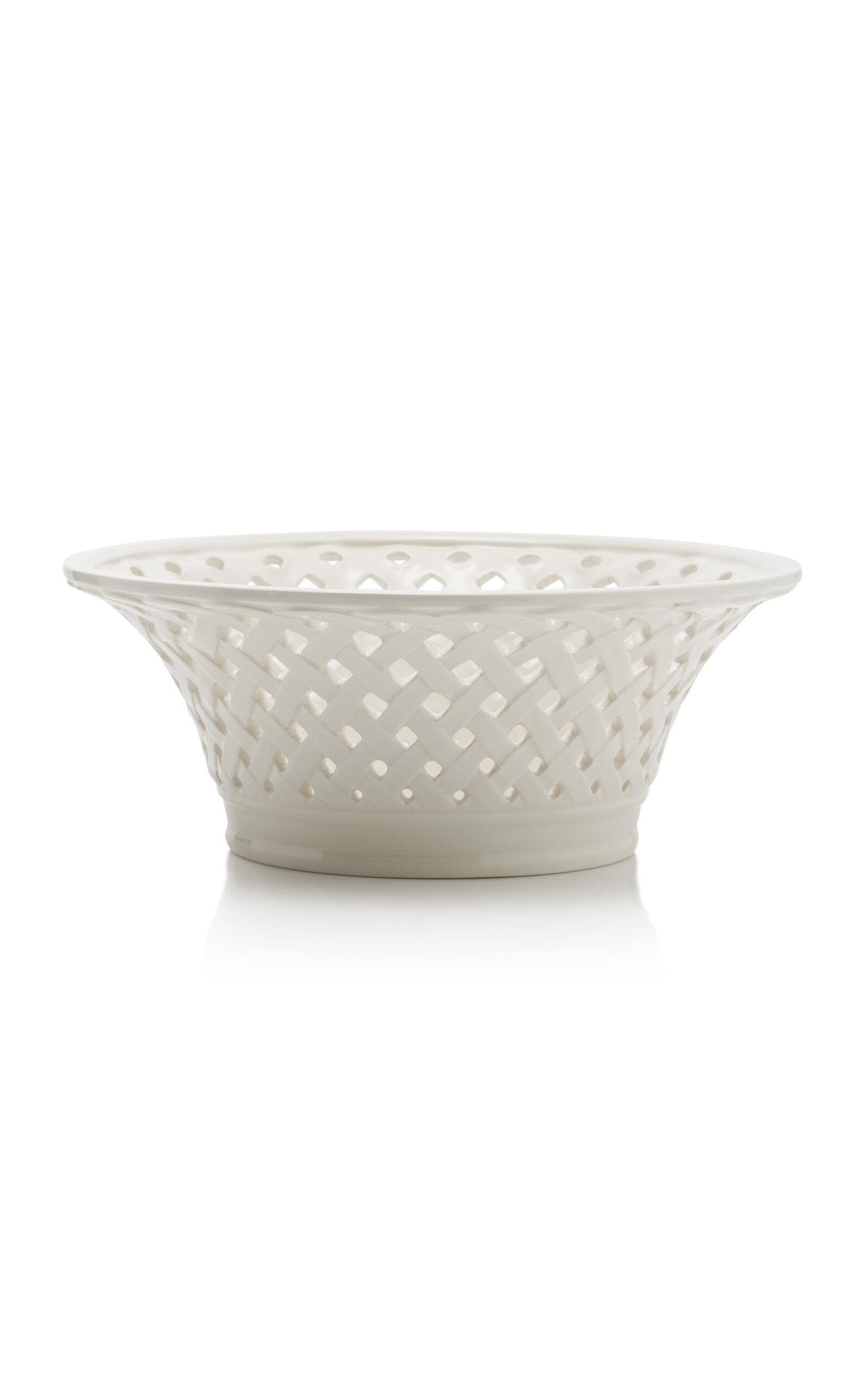 Moda Domus Hopenwork Creamware Bowl In White