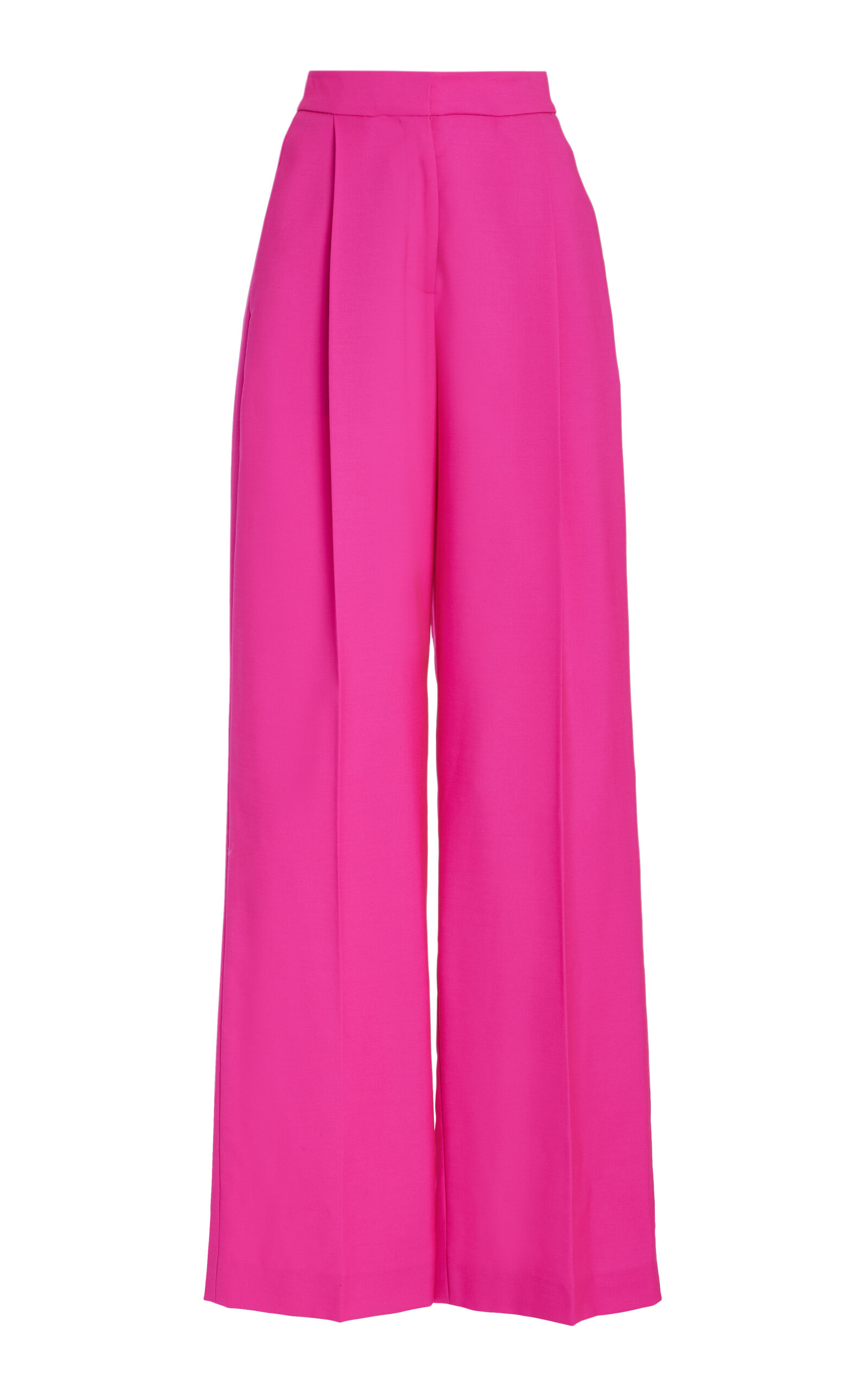 OSCAR DE LA RENTA WIDE-LEG WOOL-BLEND PANTS