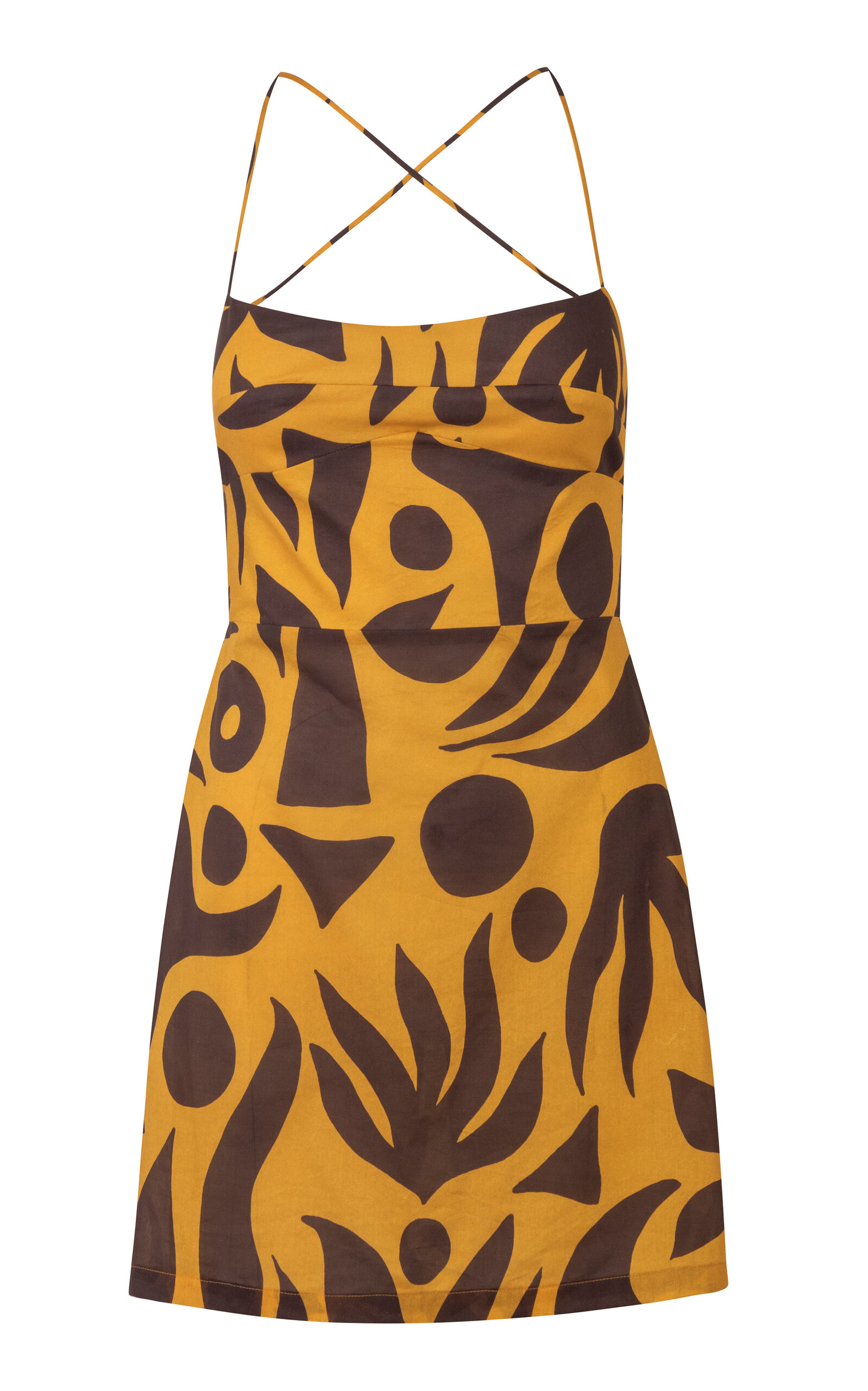 cala de la cruz tere mini dress Cala de la Cruz Tere Linen Mini Dress