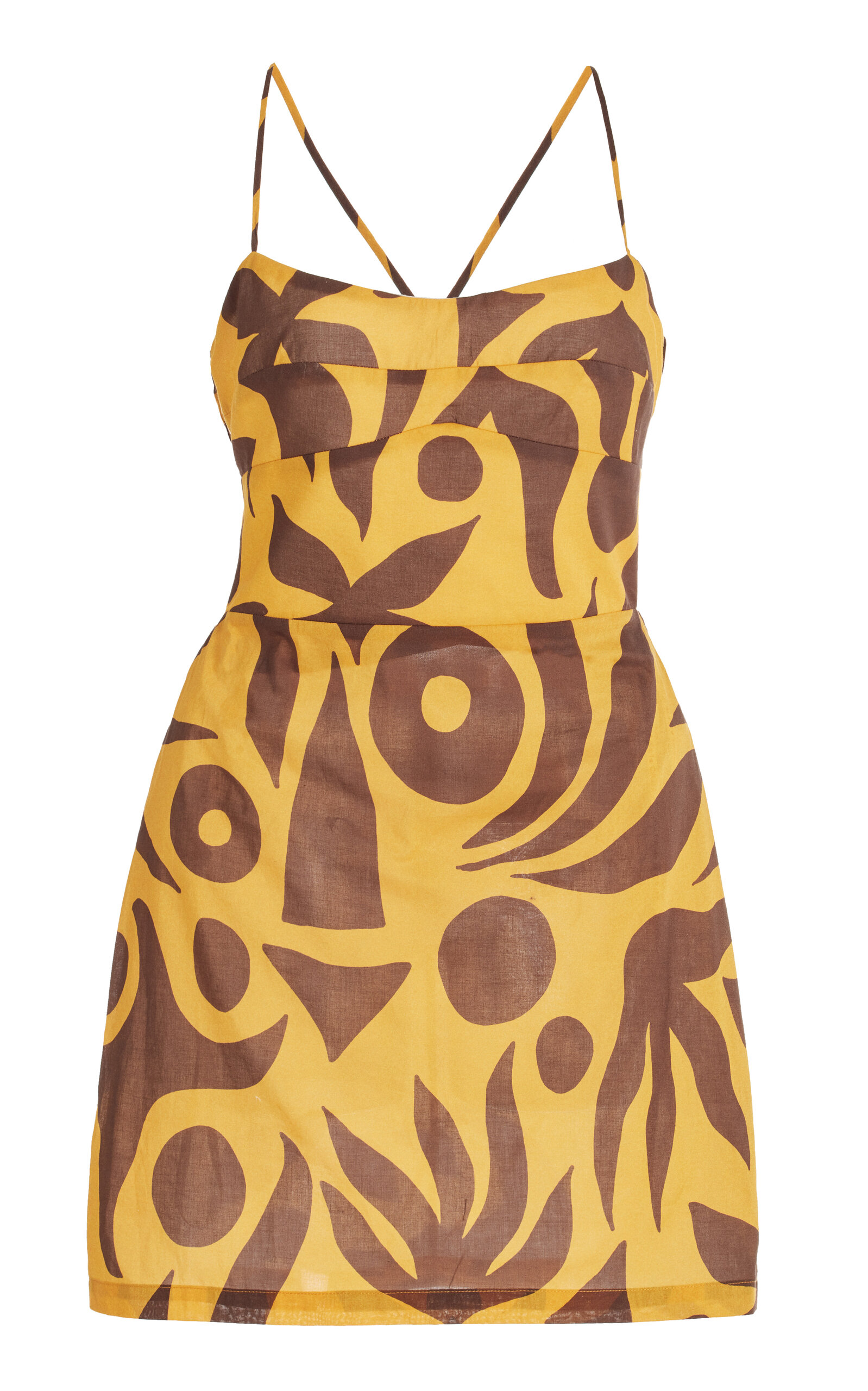 Tere Printed Cotton Mini Dress