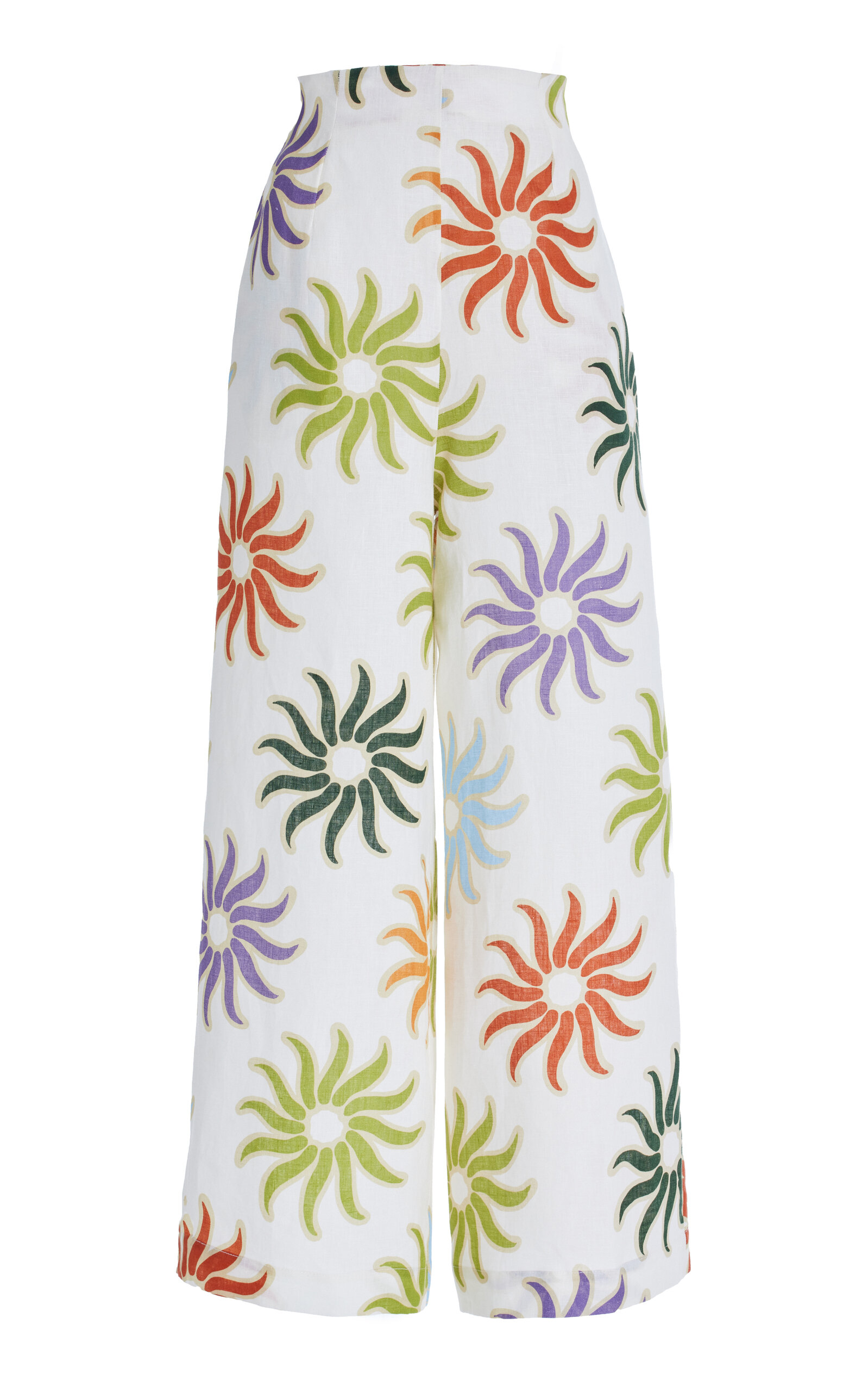 Toya High-Rise Wide-Leg Linen Pants