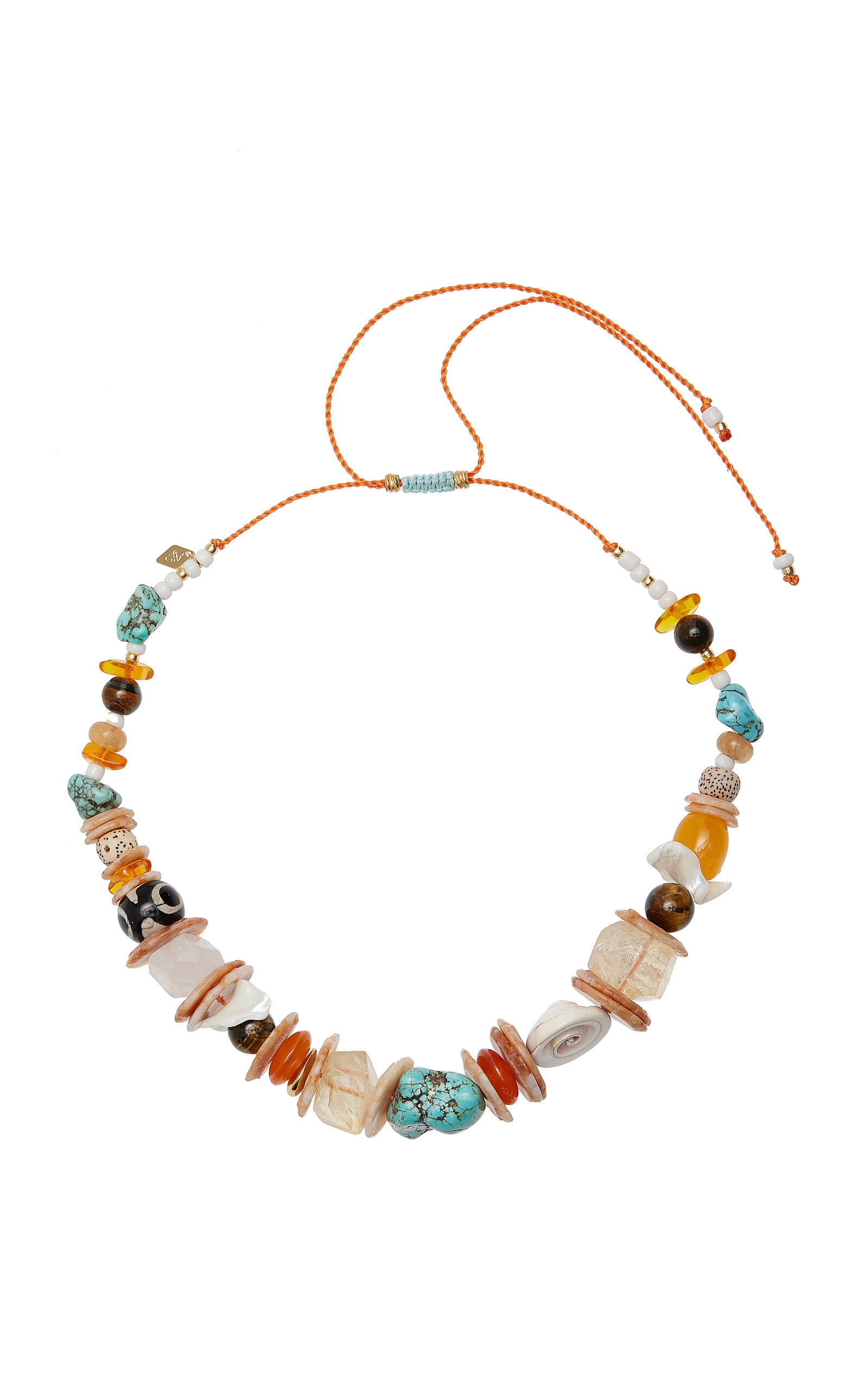 Anni Lu Love Island Beaded Necklace In Multi