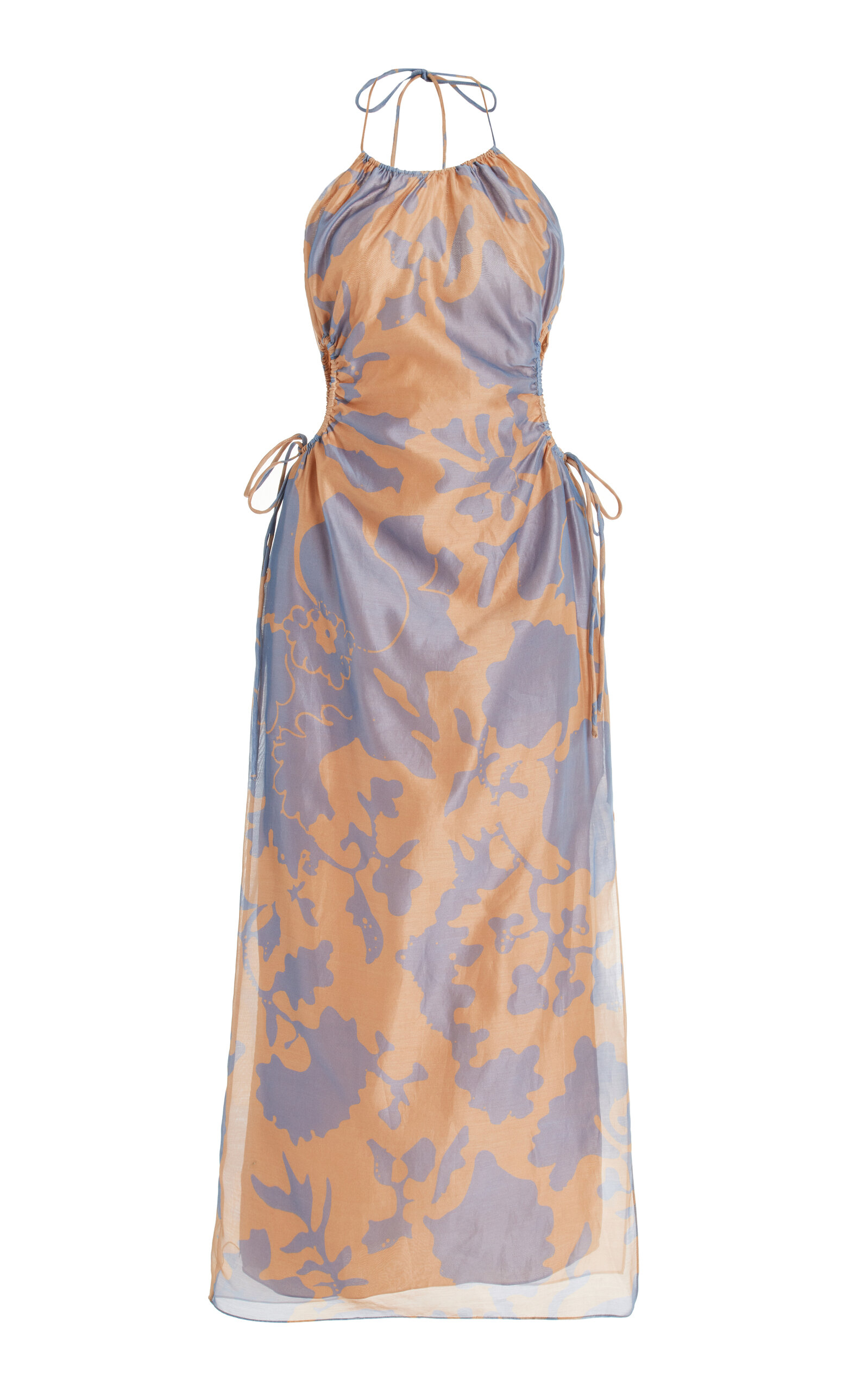 coralie cotton dress Sir Silk-cotton Midi In Print 待下架 Size:12 US (44 EU) JLUXLABEL | Can we Green dress Style it with metallic