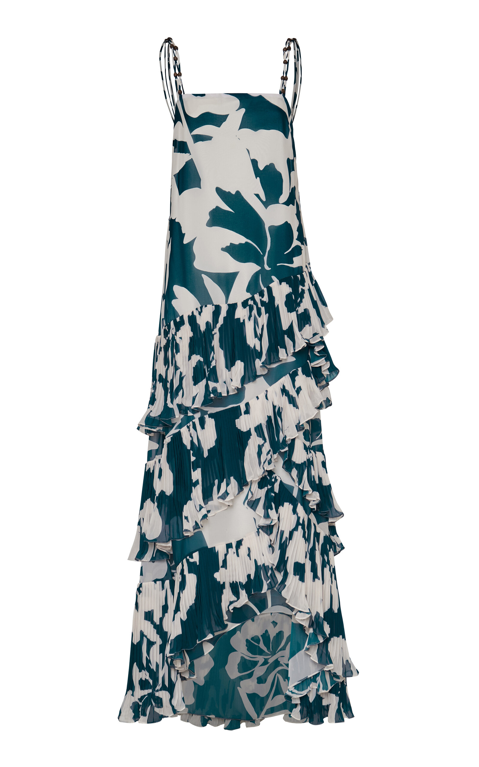 Andres Otalora Women's Ti Ntada Pleated Chiffon Maxi Dress In Print