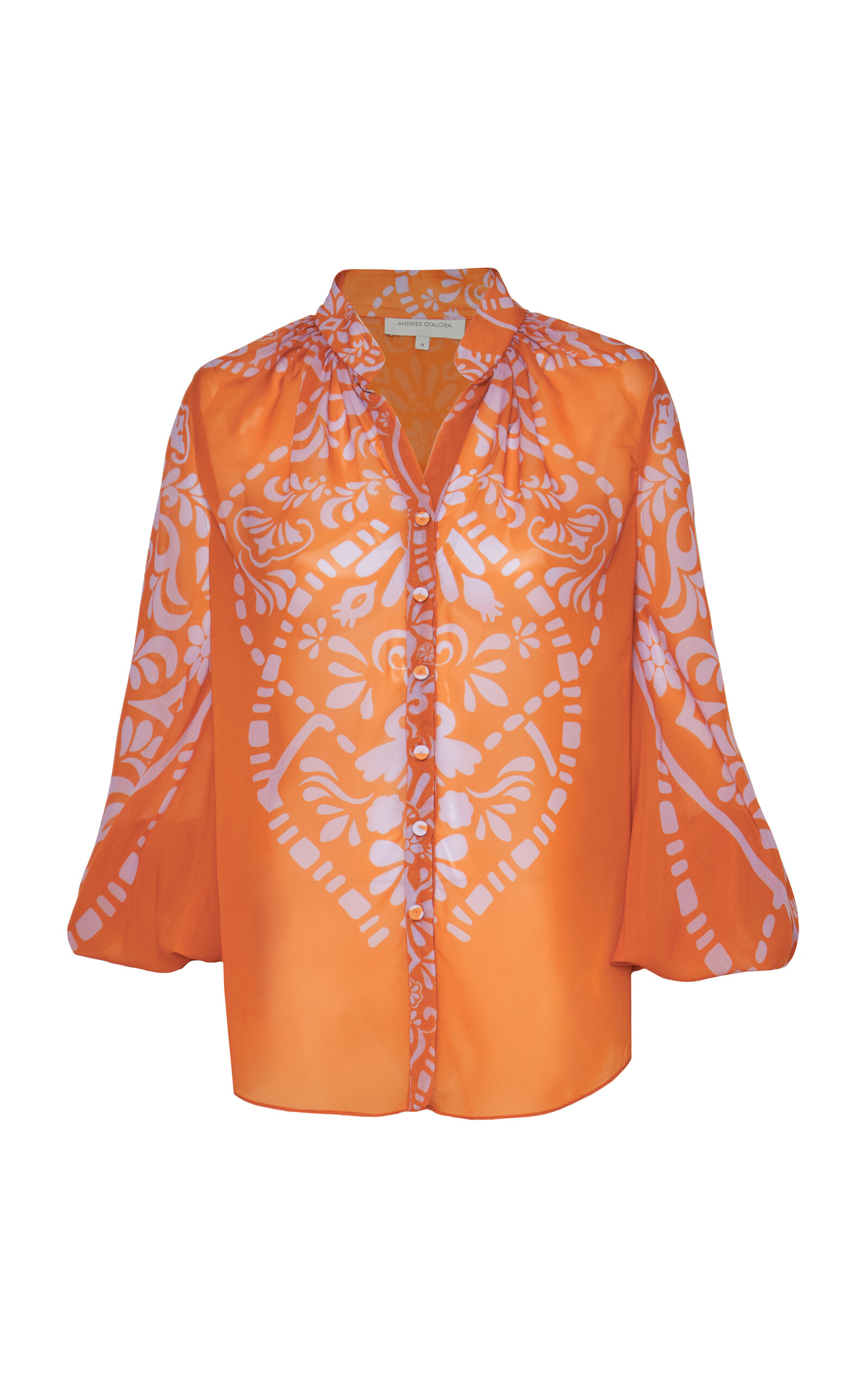 Andres Otalora Women's Mayoral Chiffon Blouse In Yellow