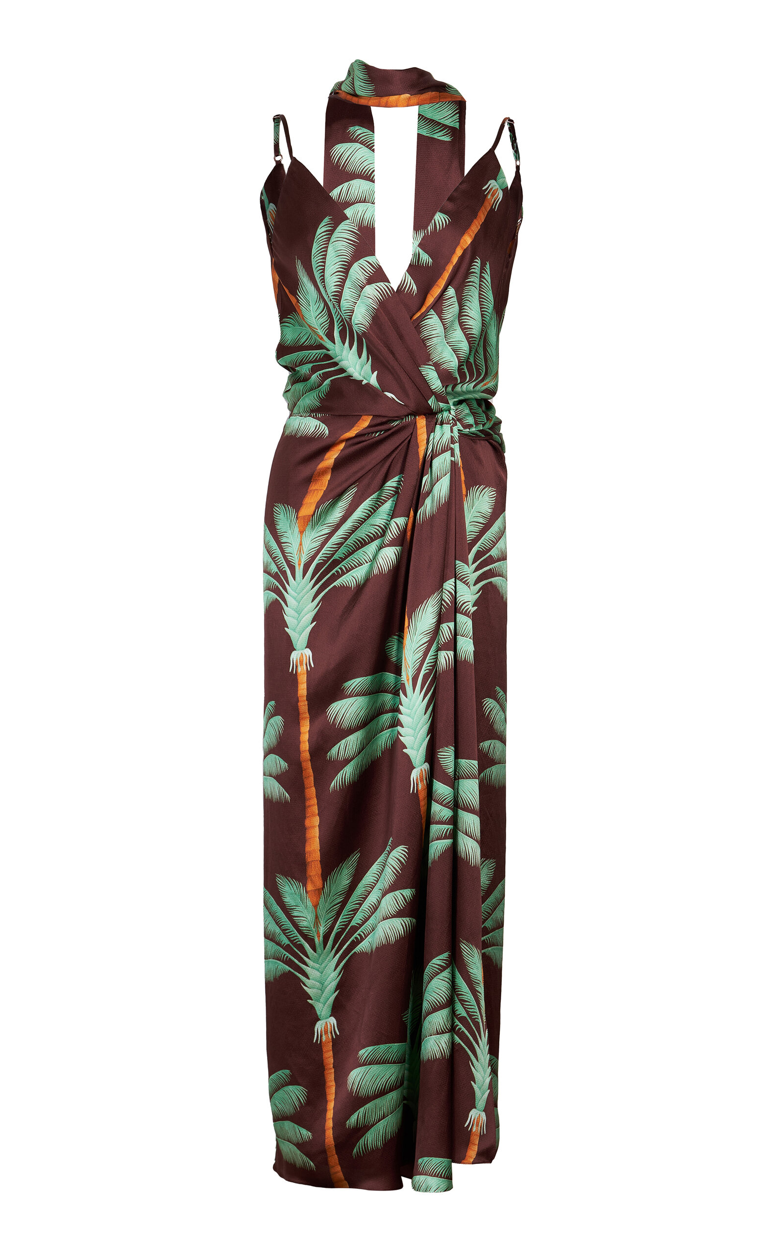 Johanna Ortiz Song Of The Condor Silk Maxi Dress In Multi