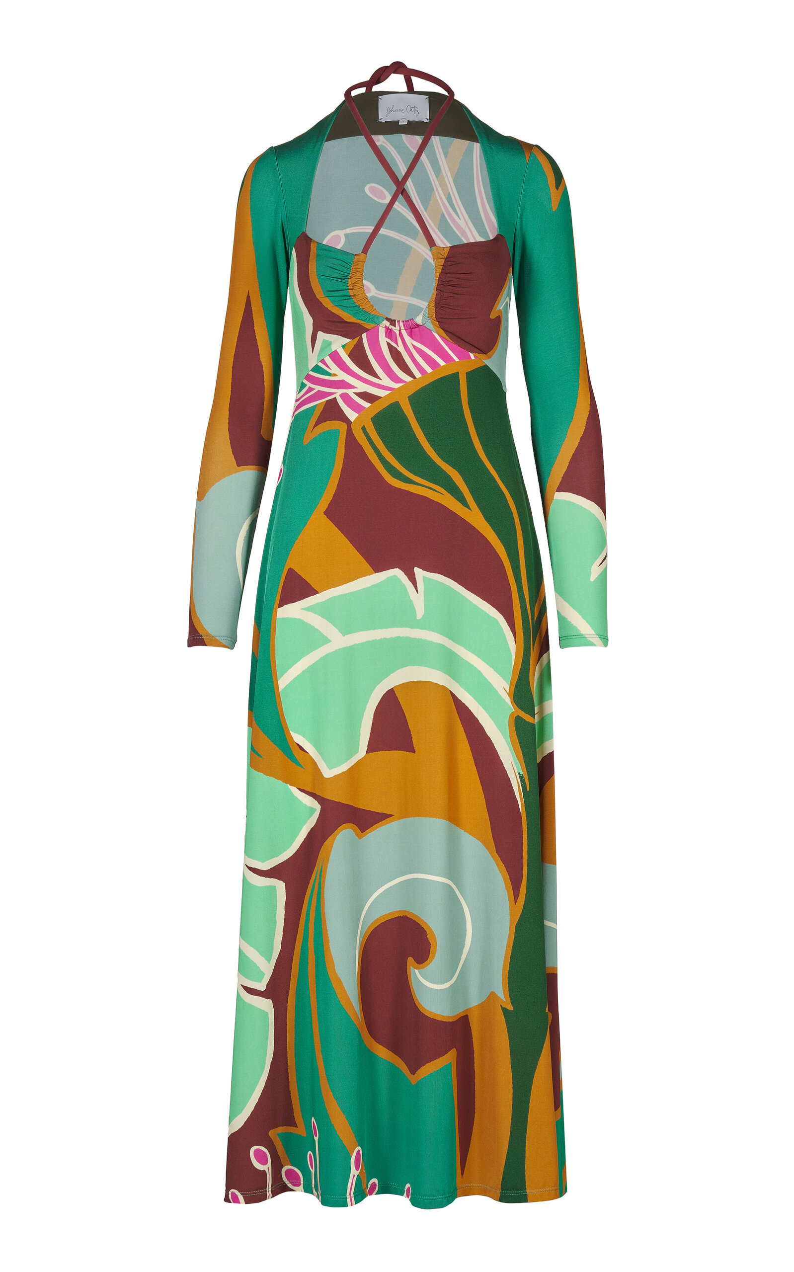 Johanna Ortiz Tapestry Of Time Maxi Dress In Multi