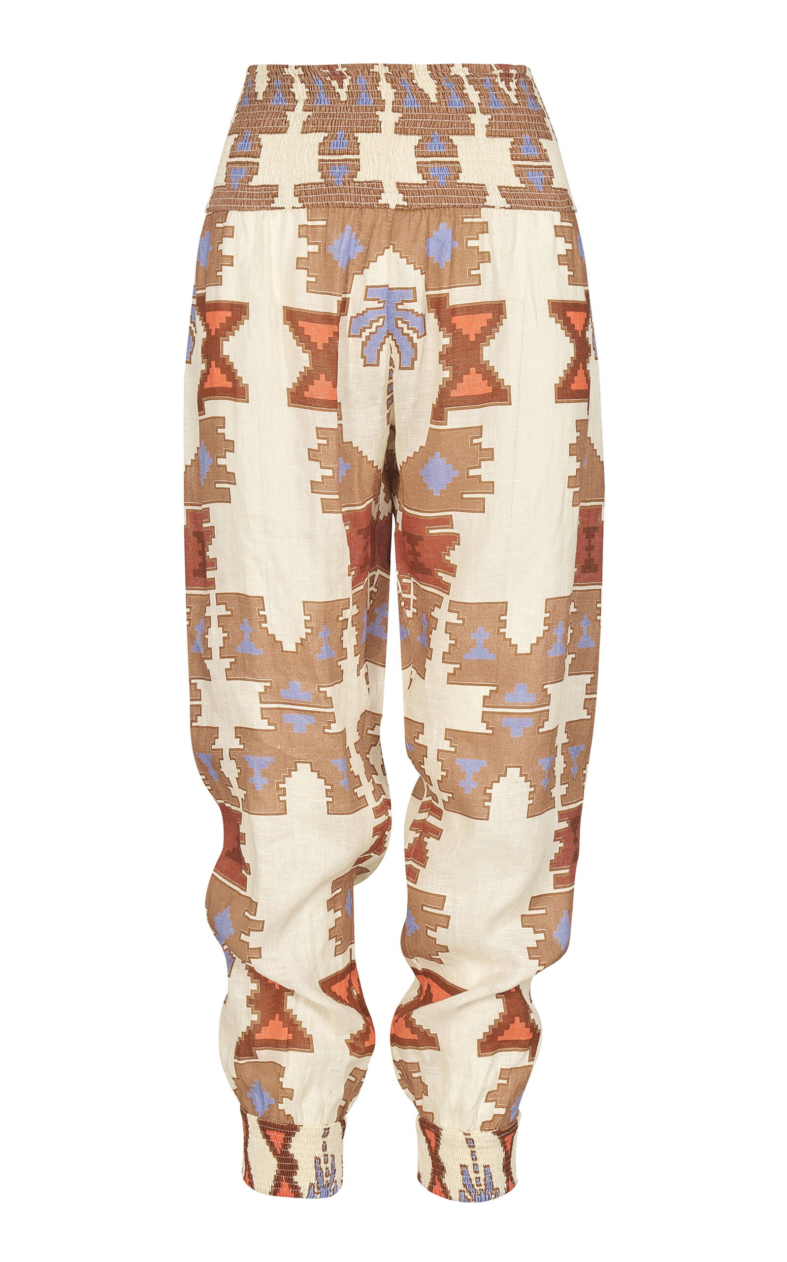 Johanna Ortiz Exclusive Quechua Ecru Incaica Linen Pants In Multi
