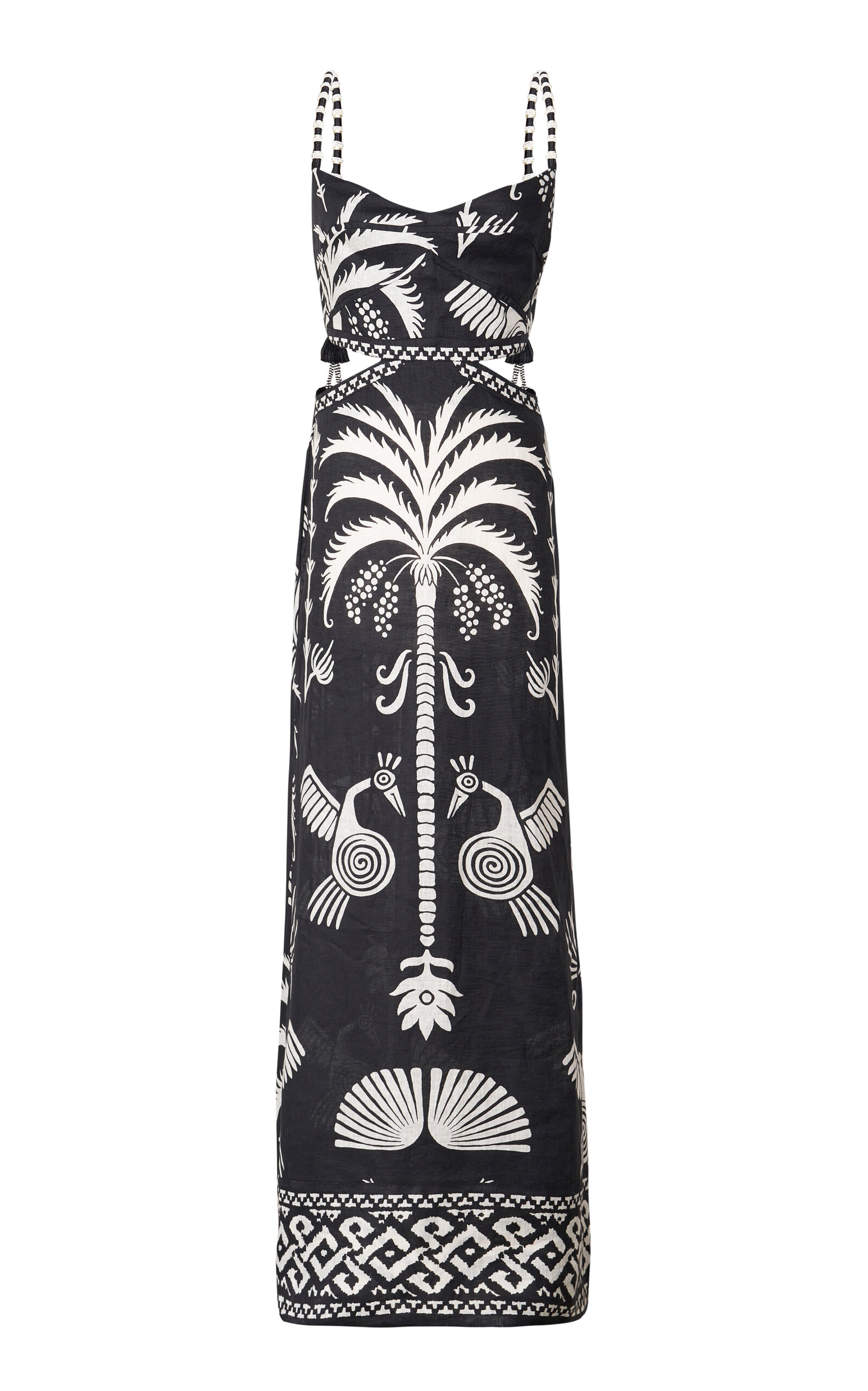 Johanna Ortiz Escritura Quipu linen maxi dress | Smart Closet