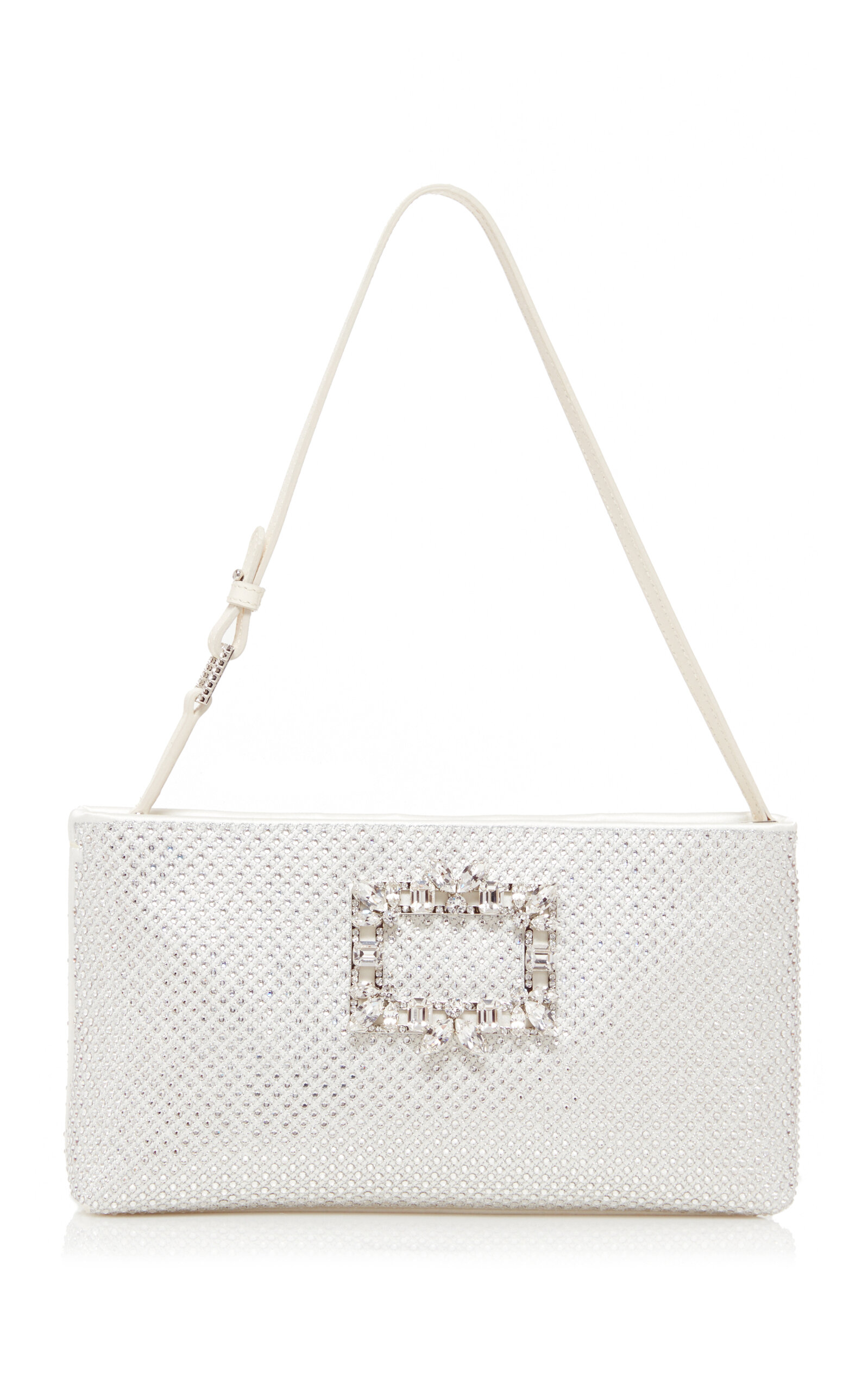 Roger Vivier Nightlily Crystal Mesh Clutch