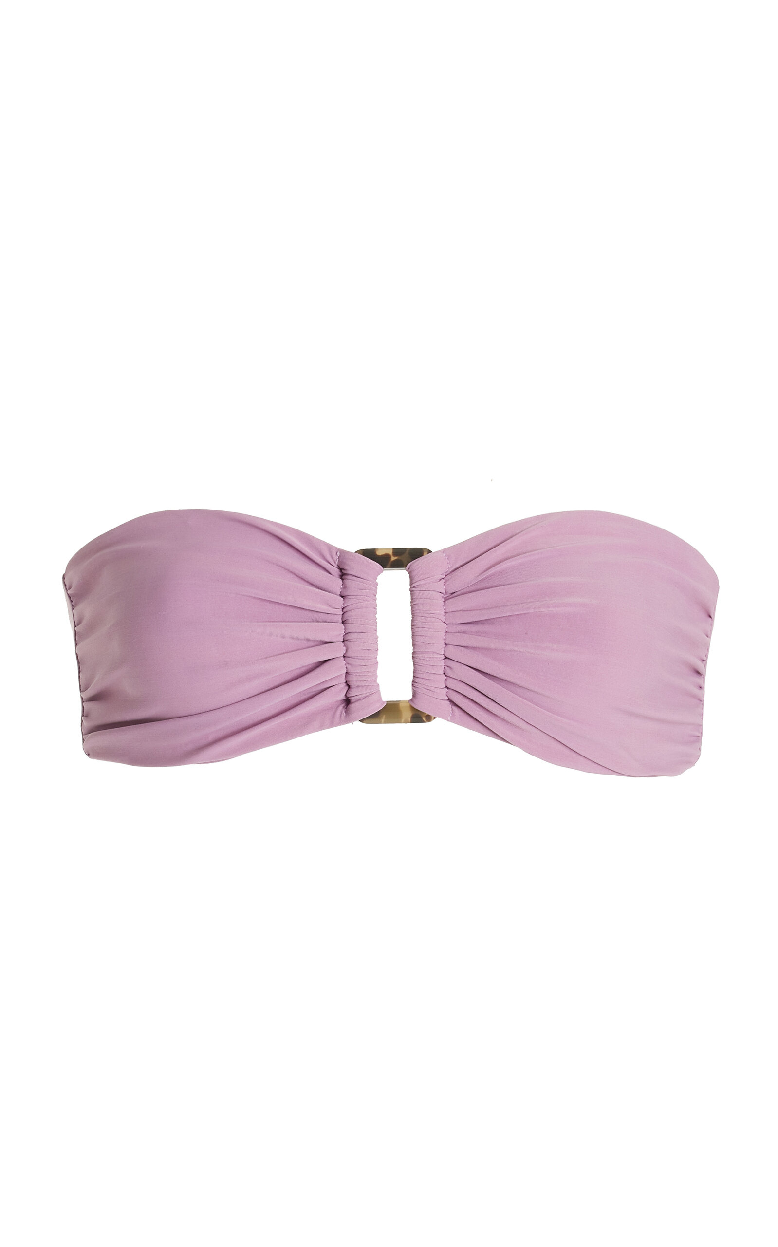 Anemos Strapless Tortoise Bikini Top In Orchid In Purple