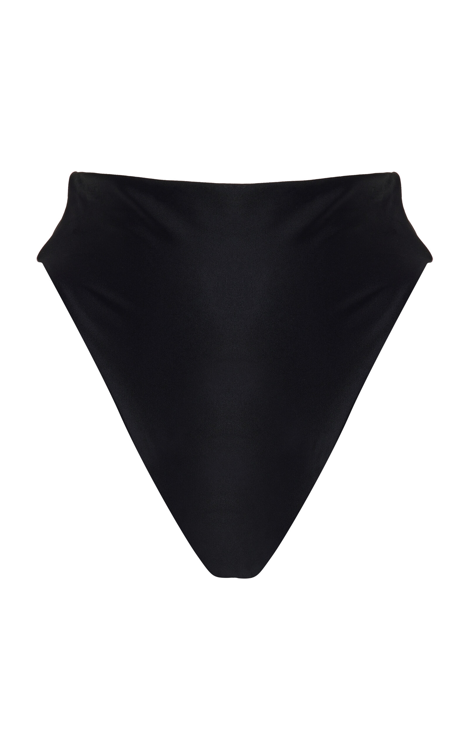 Jade Swim Incline High Waist Bikini Bottom In Black