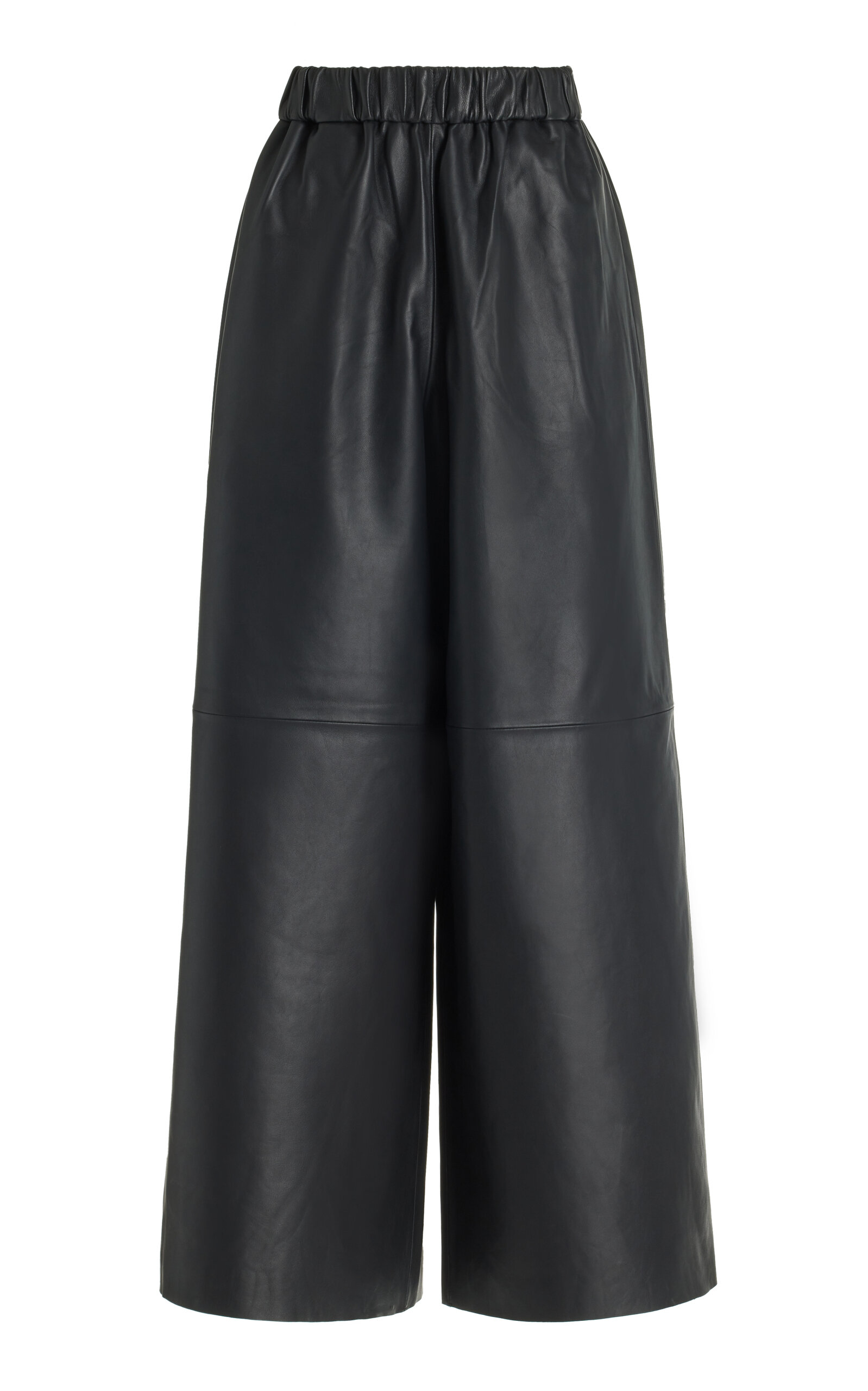 THE FRANKIE SHOP SYDNEY LEATHER WIDE-LEG PANTS