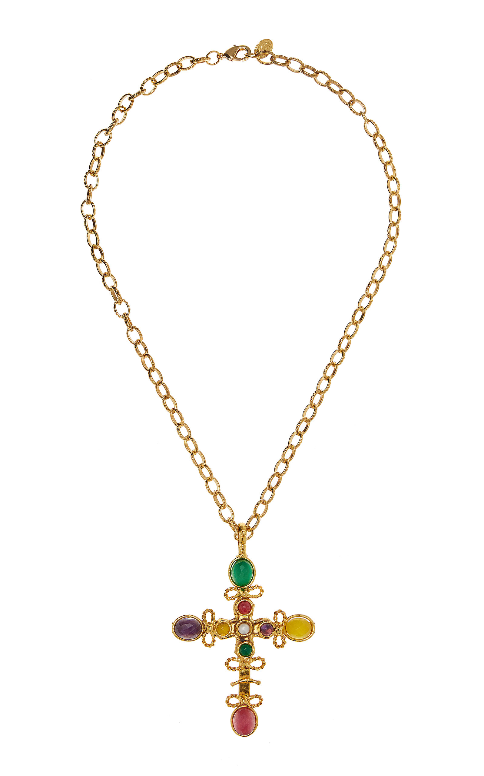 Cruise 22K Gold-Plated Multi-Stone Necklace