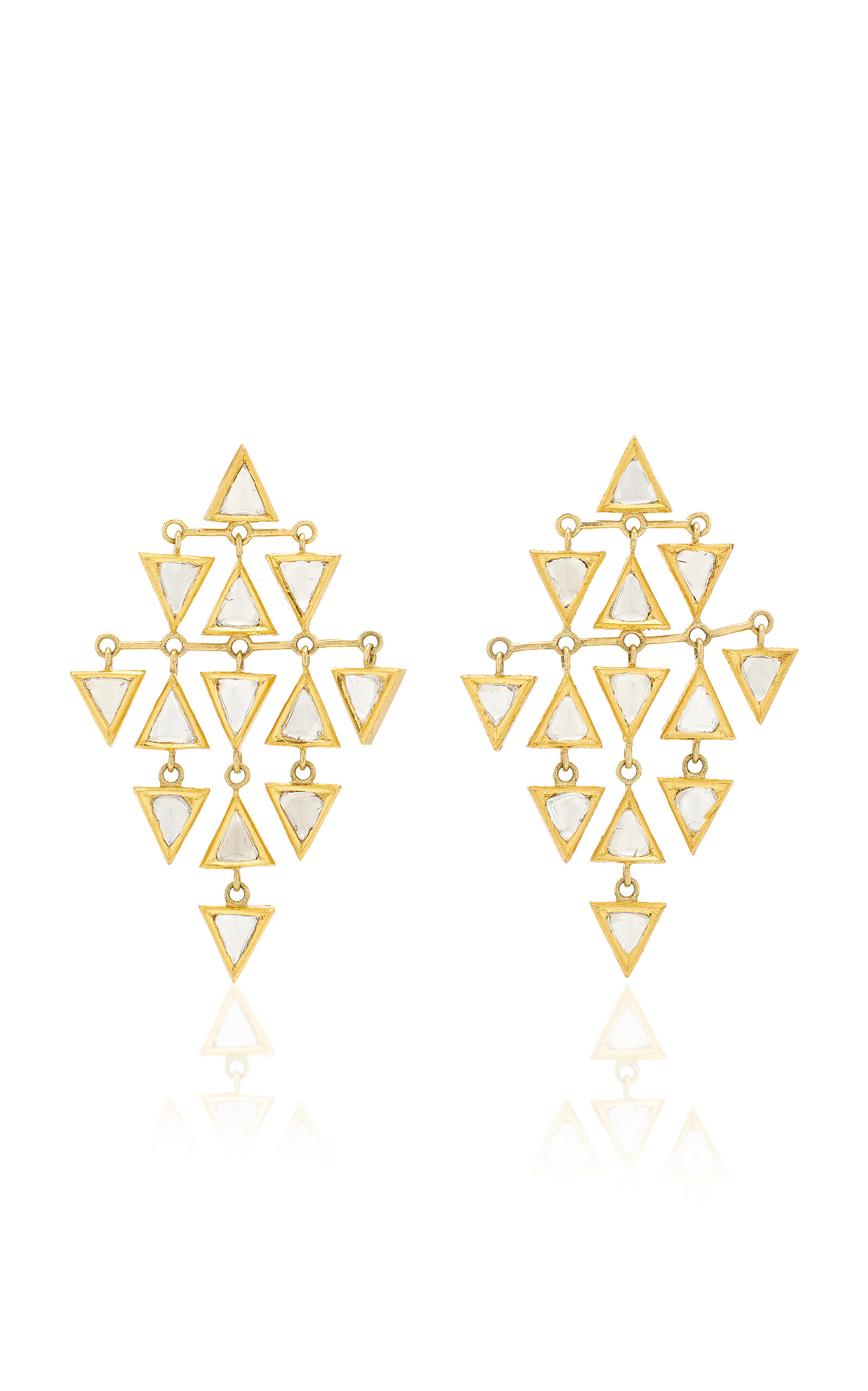 Amrapali Women's 18k Yellow Gold Diamond Earrings In Gold