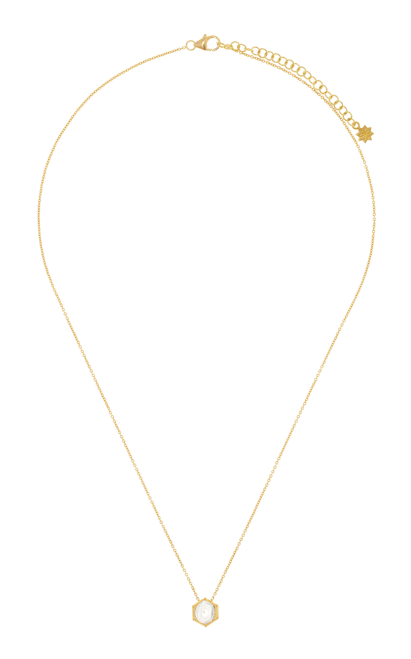 18K Yellow Gold And Kundan Diamond Necklace