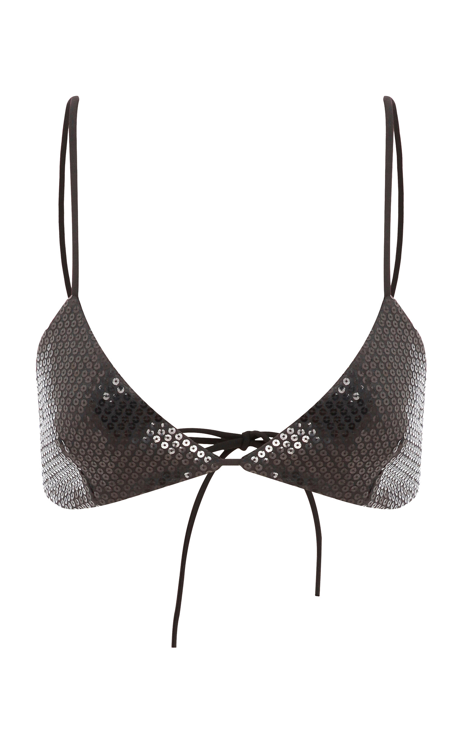 . Vu Sequin Bikini Top