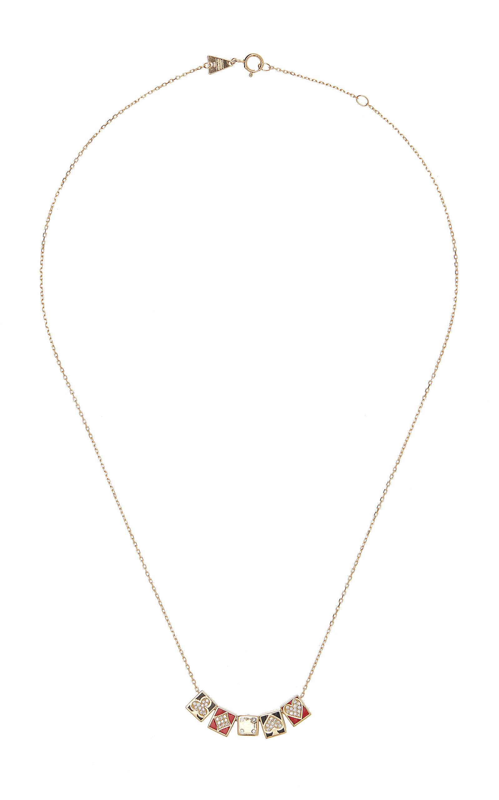 Adina Reyter Women's Roll The Dice 14k Yellow Gold Diamond Necklace