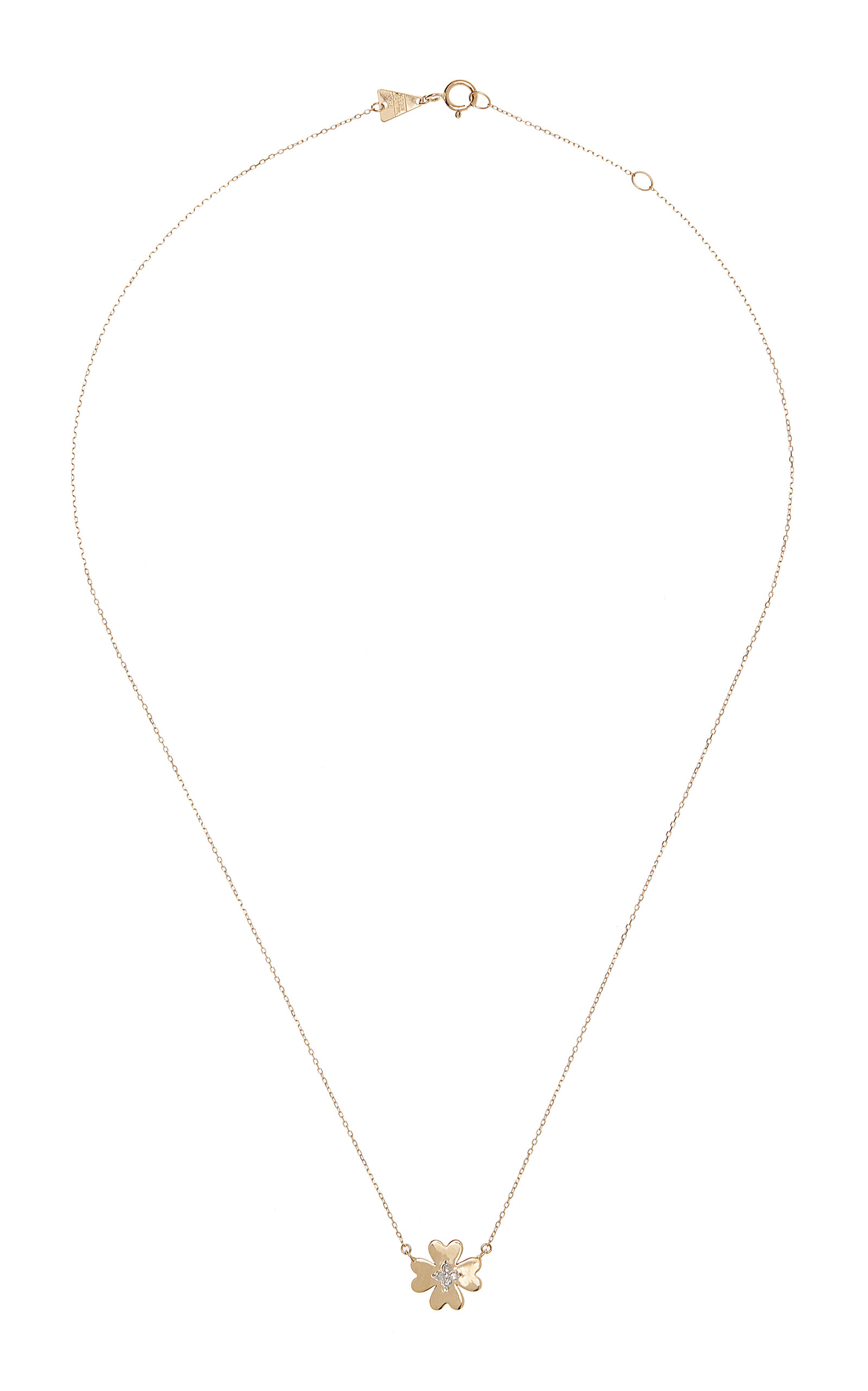 Adina Reyter Women's Clover 14k Yellow Gold Diamond Necklace
