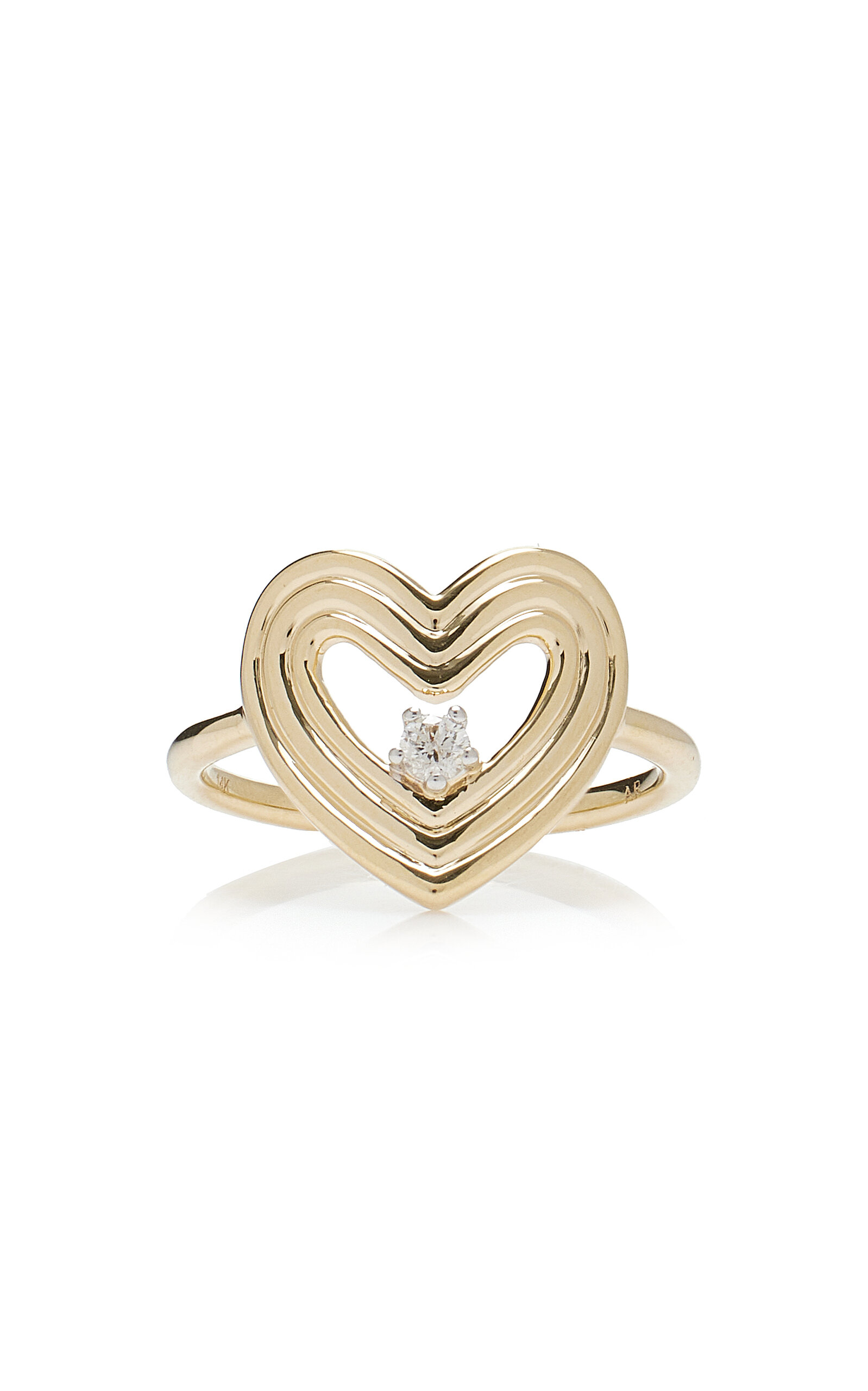 Adina Reyter Women's Groovy 14k Yellow Gold Diamond Ring