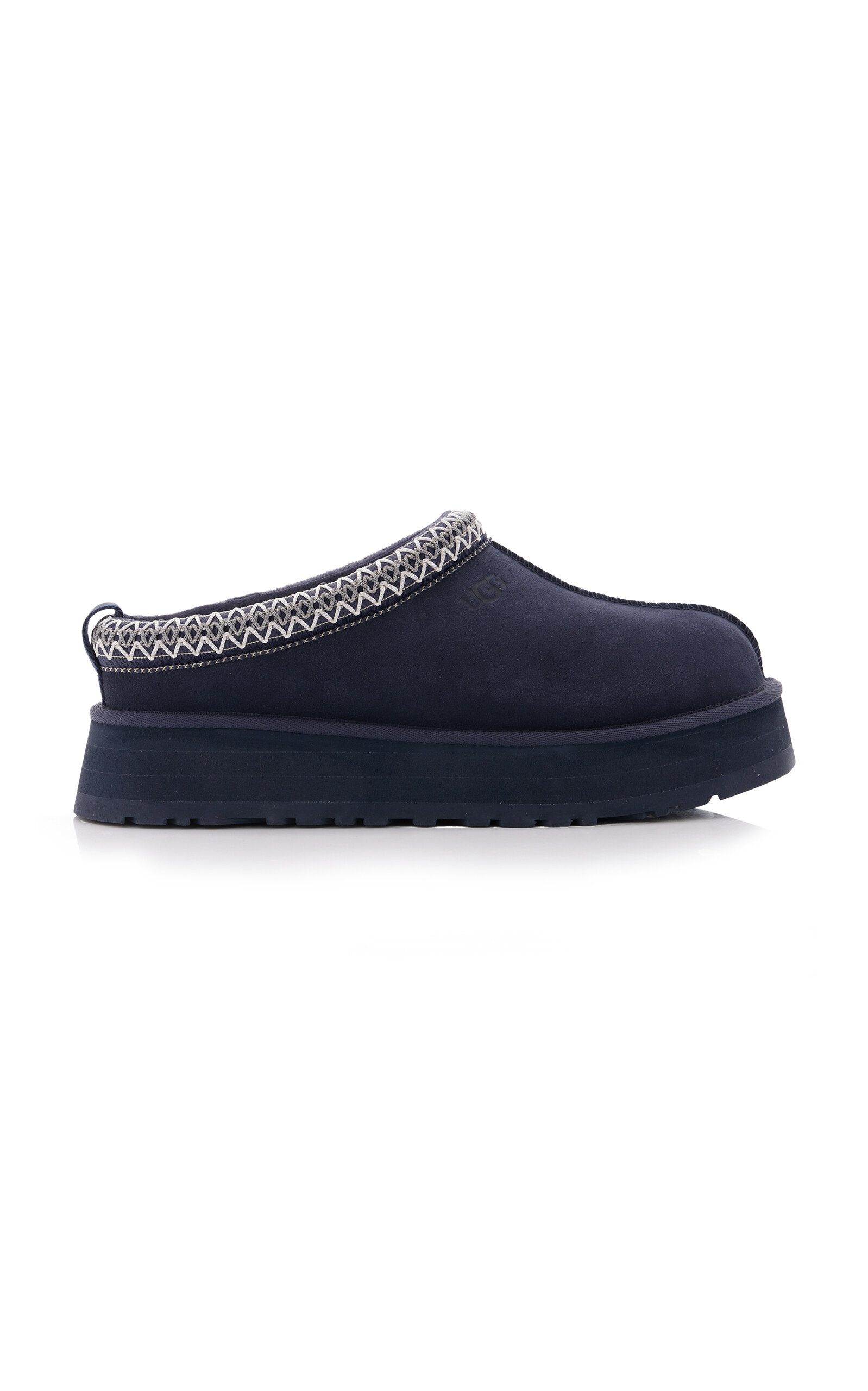 UGG TAZZ SUEDE PLATFORM SLIPPERS