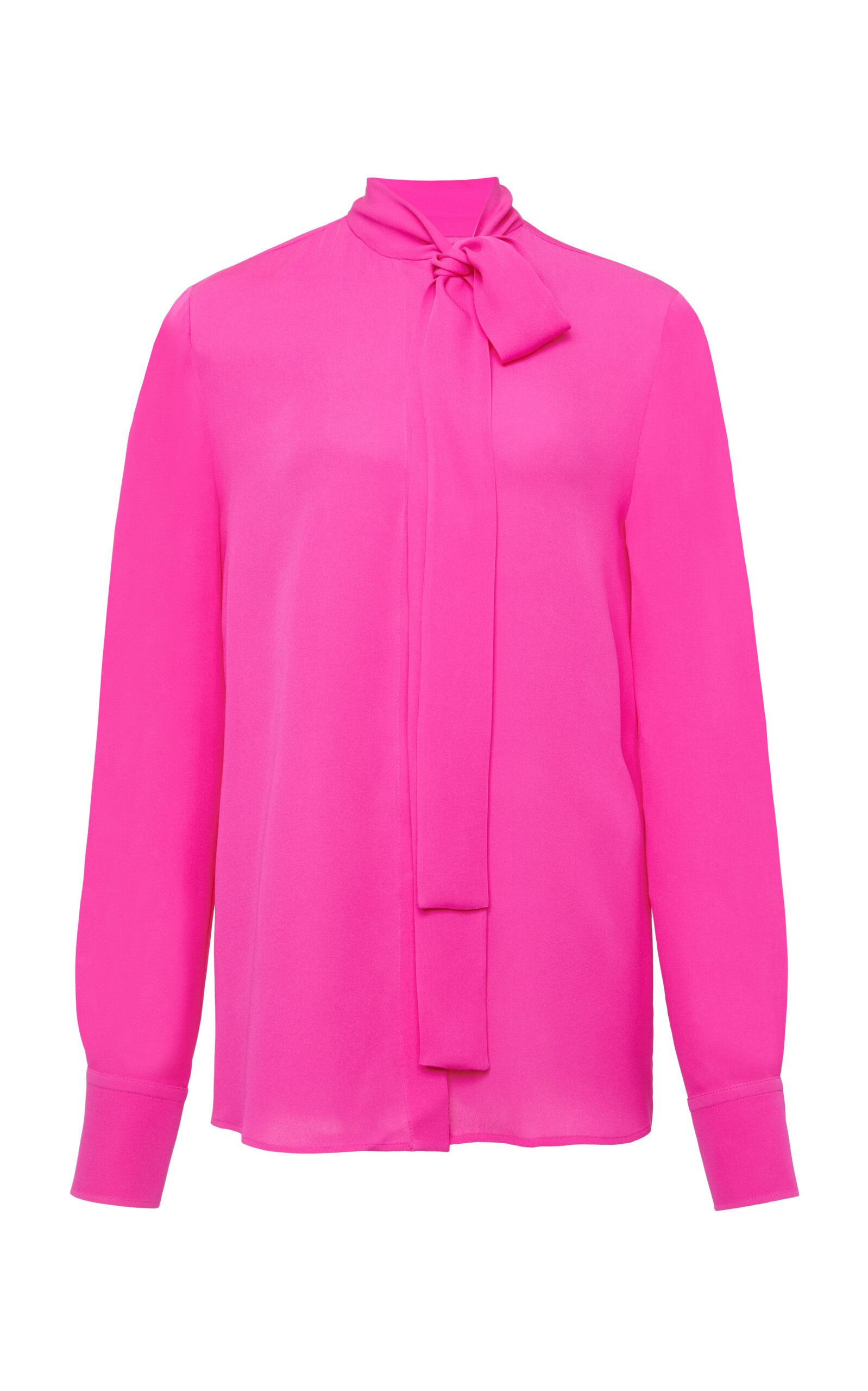 Valentino Women's Silk Georgette Button-down Shirt In Pink